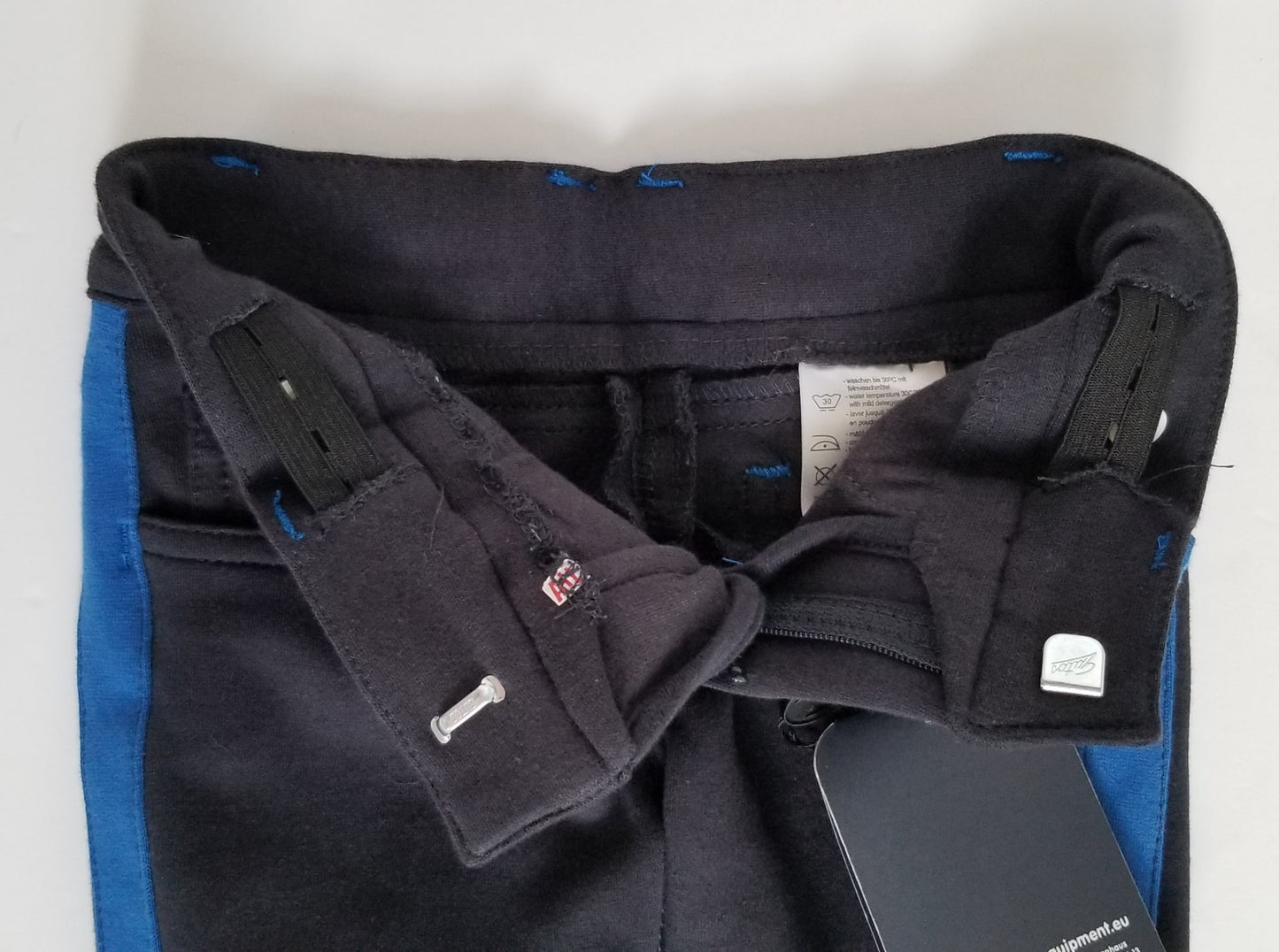 HKM Sports Equipment Knee Patch Breeches - Dark Blue - Youth 3-4 Years