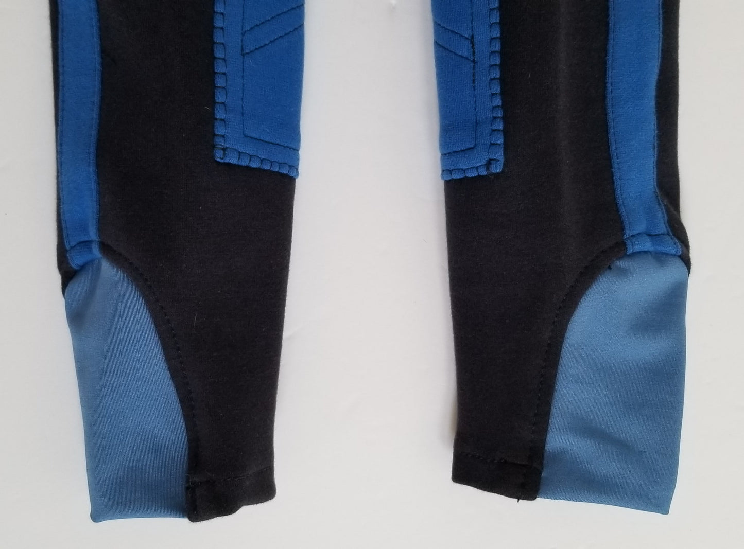 HKM Sports Equipment Knee Patch Breeches - Dark Blue - Youth 3-4 Years