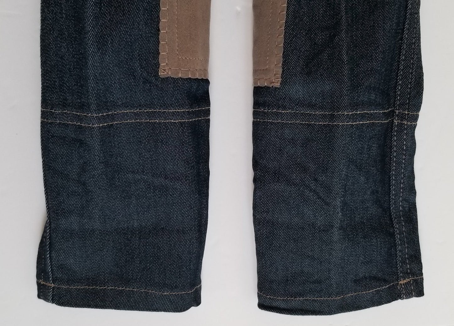 HKM Sports Equipment Knee Patch Breeches - Denim - Youth 3-4 Years