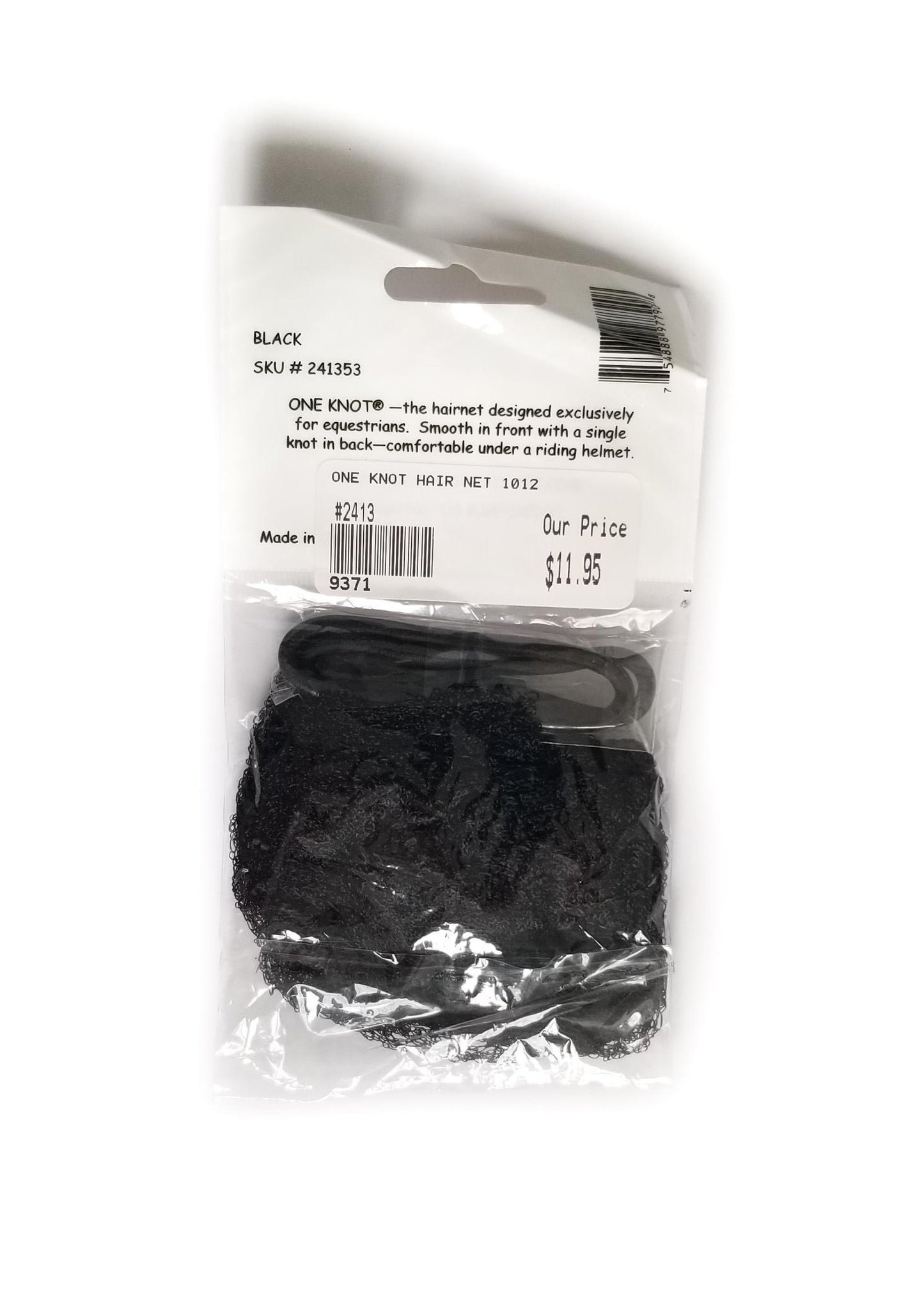 One Knot Hair Nets - Black - One Size