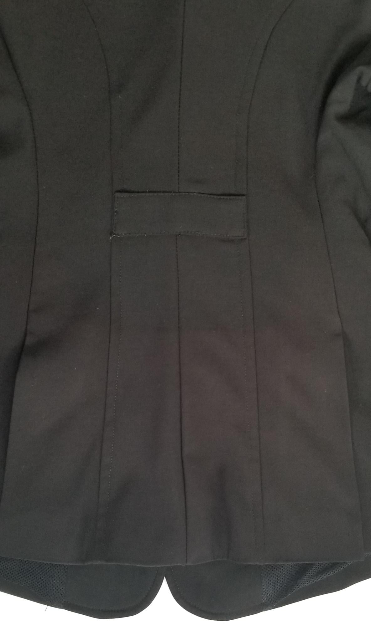 Hayward Sportswear Show Jacket - Black with Baby Blue Piping - Women's 6