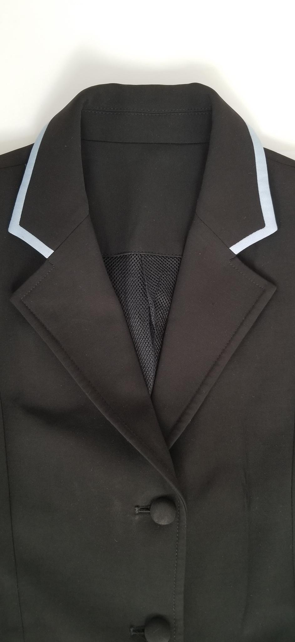 Hayward Sportswear Show Jacket - Black with Baby Blue Piping - Women's 6