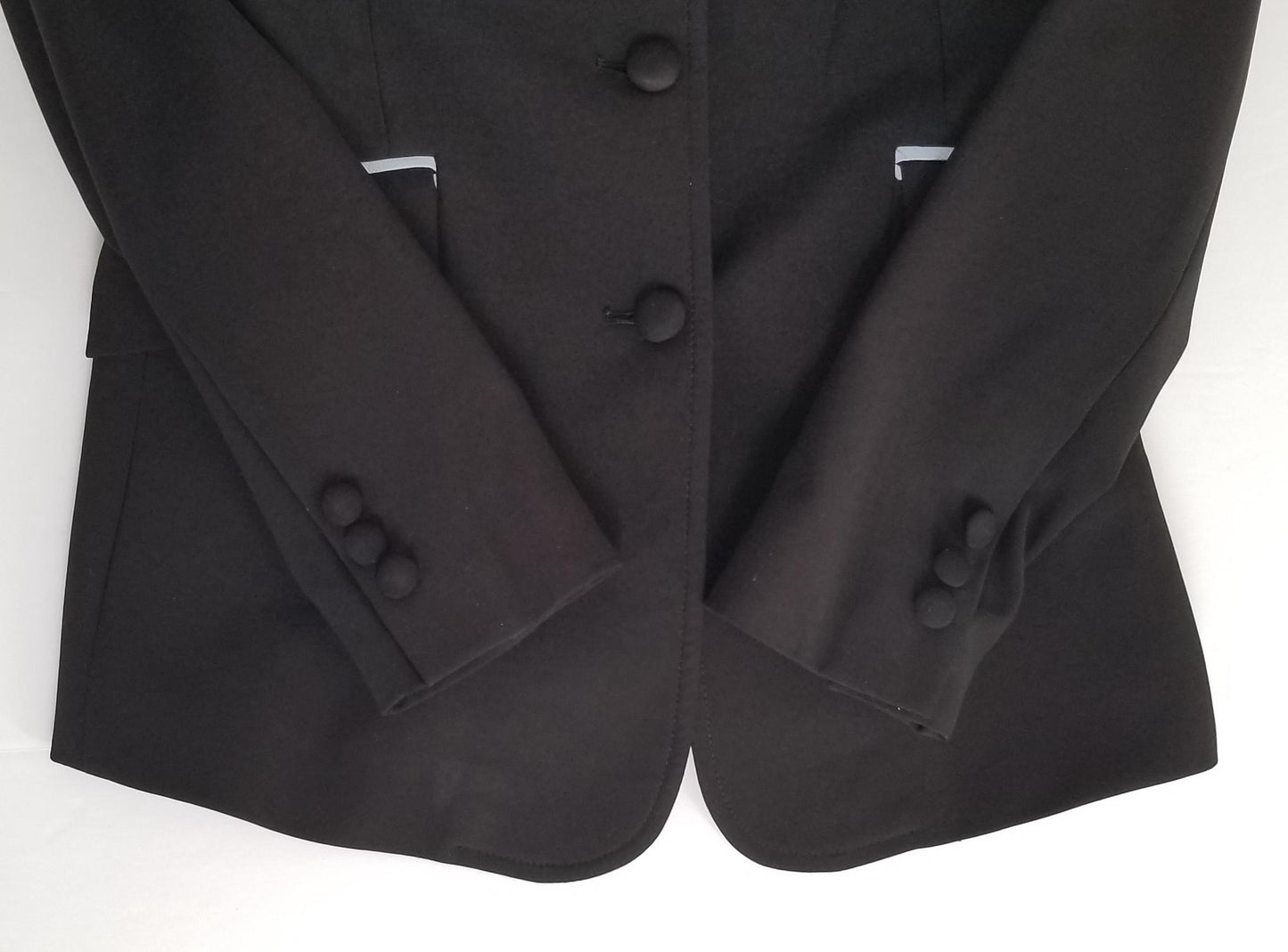 Hayward Sportswear Show Jacket - Black with Baby Blue Piping - Women's 6