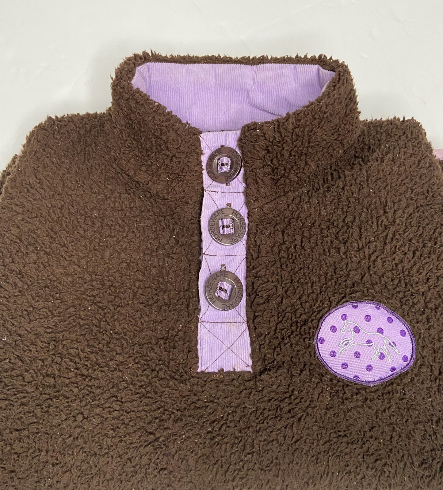 Horseware Ireland Kids Fleece Pullover - Brown - Youth 7-8