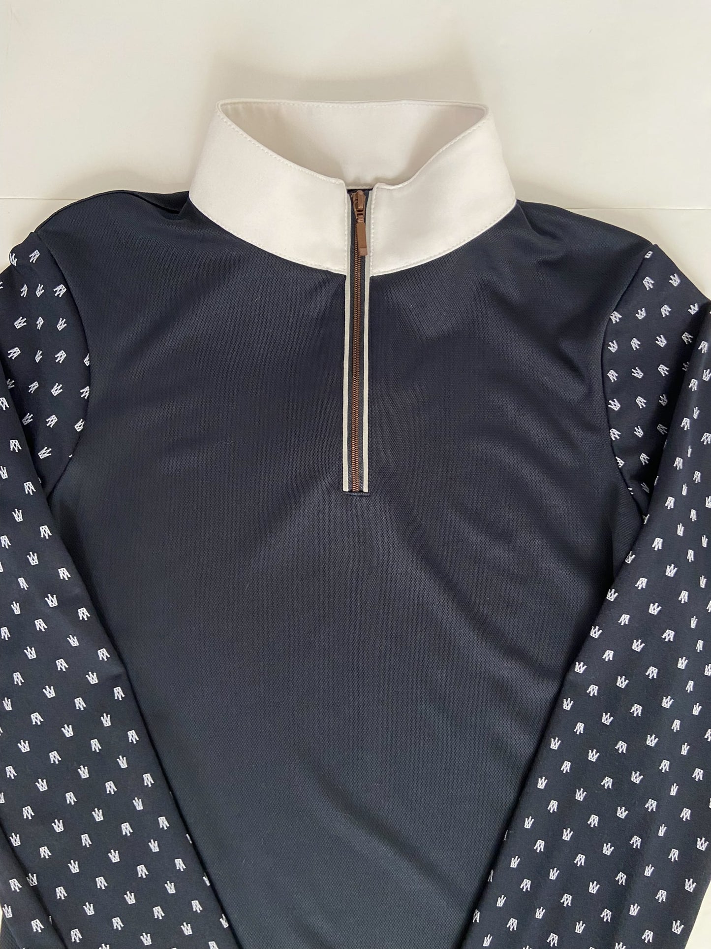 Horze Long Sleeve Top - Navy - Women's Size 6