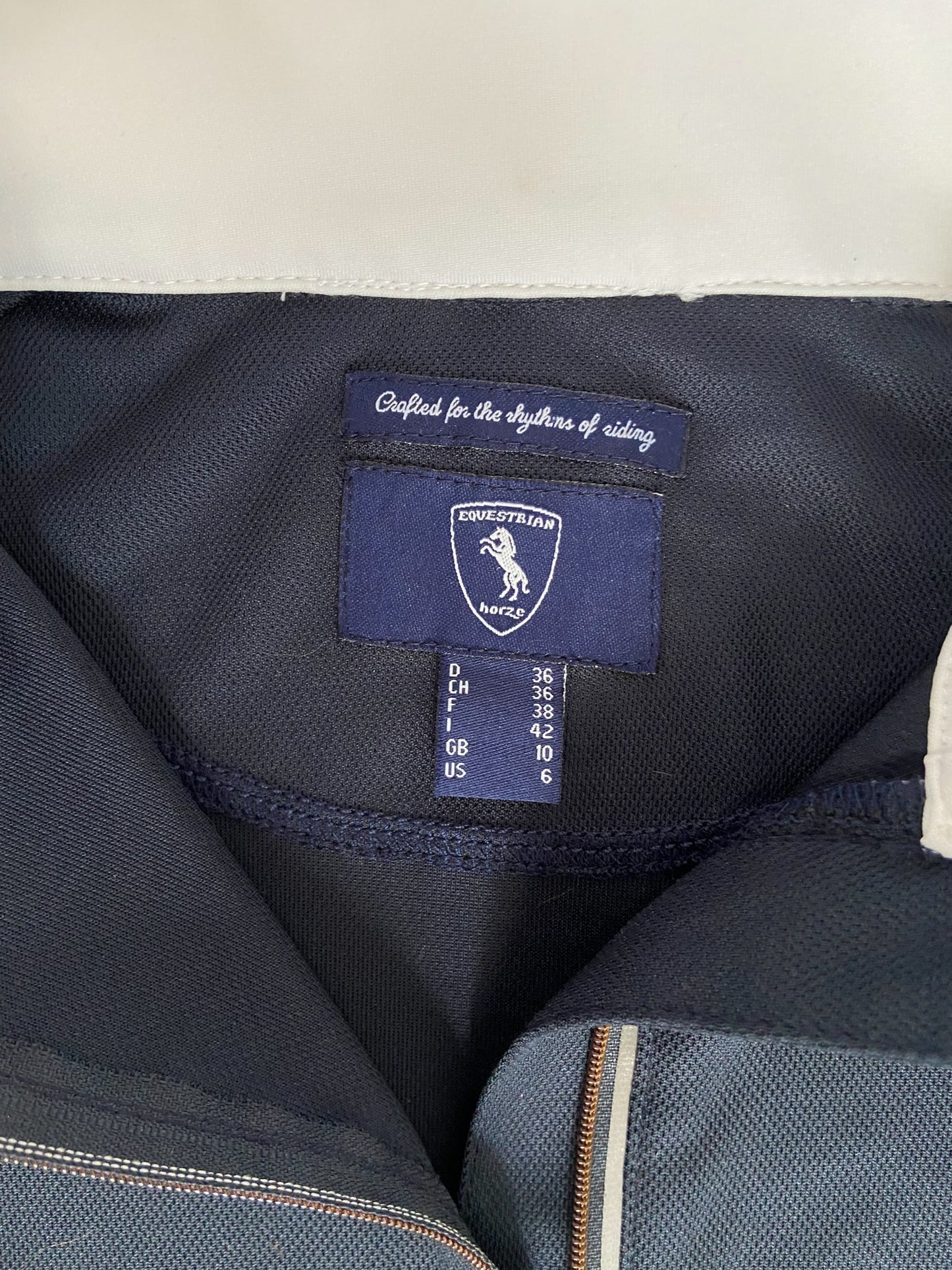 Horze Long Sleeve Top - Navy - Women's Size 6