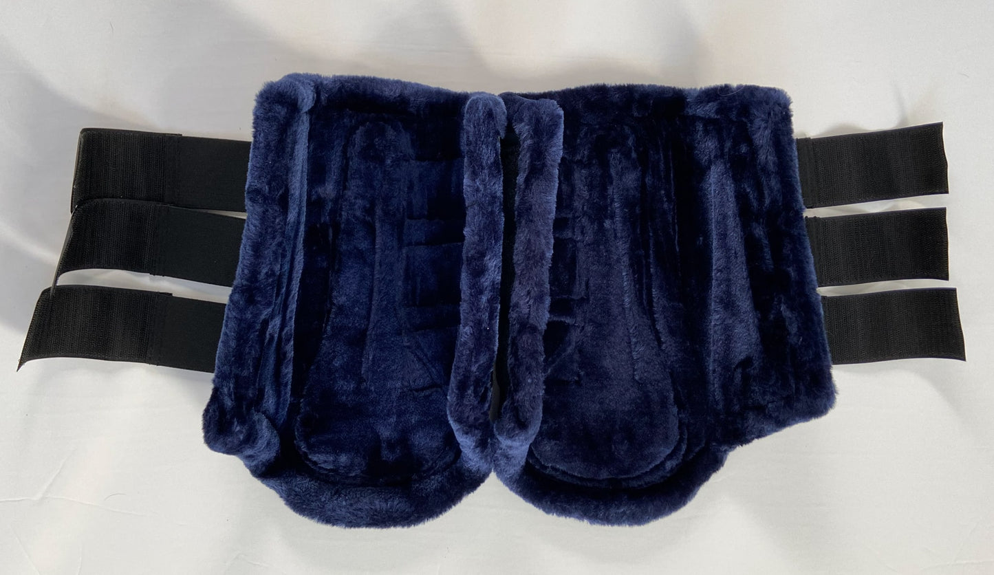 Imperial Riding Brush Boots - Navy - Full