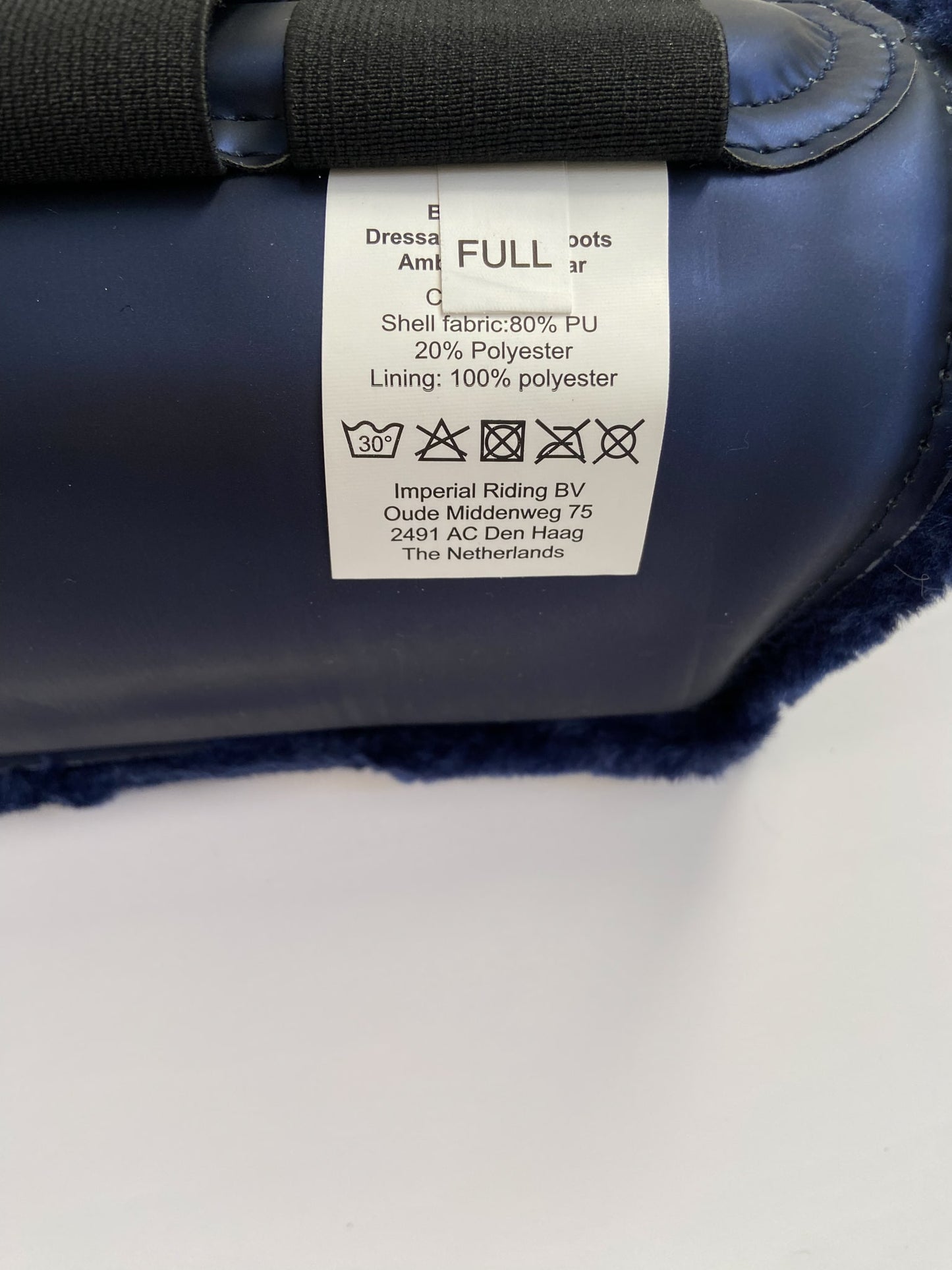 Imperial Riding Brush Boots - Navy - Full