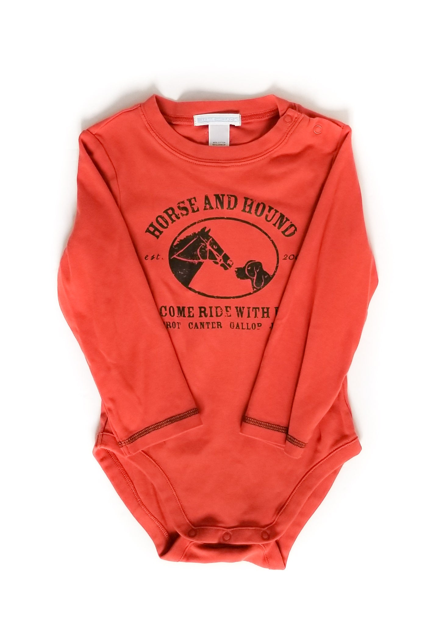 Janie and Jack One Piece - Orange - 2T