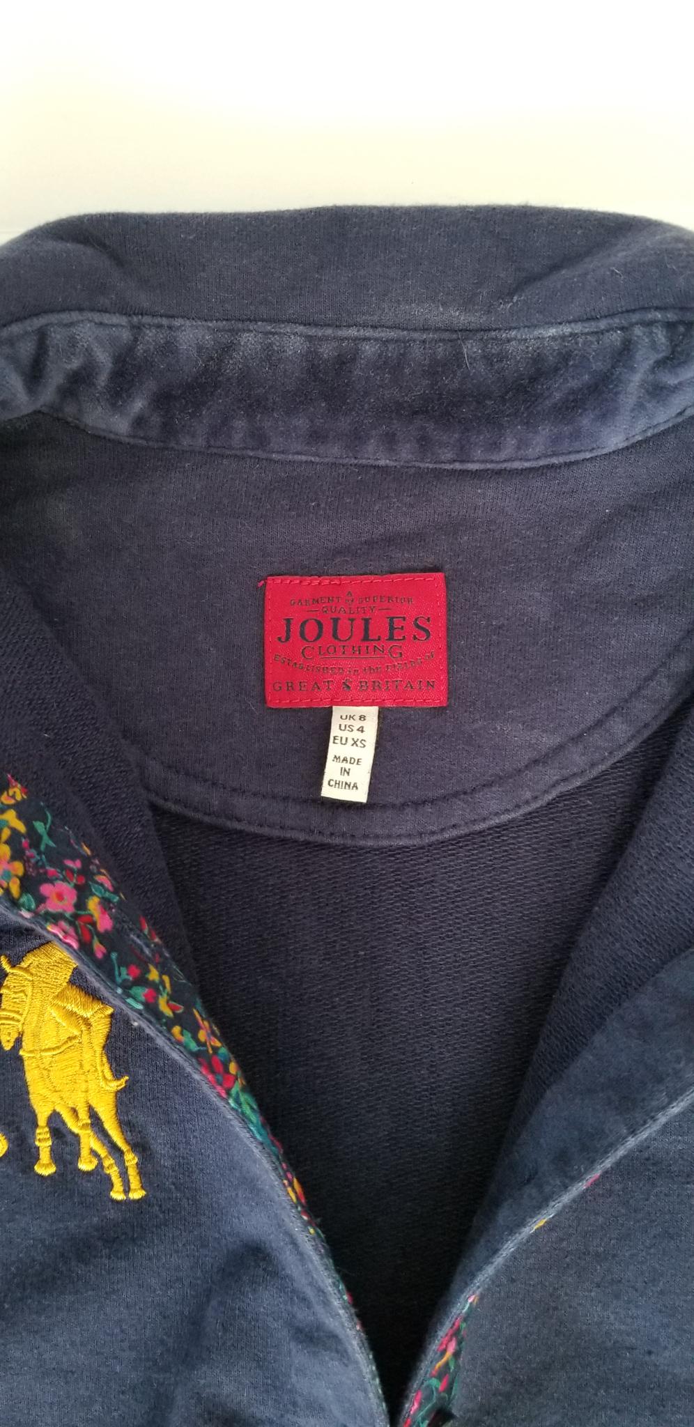 Joules Long Sleeve Polo - Navy - Women's Size 4
