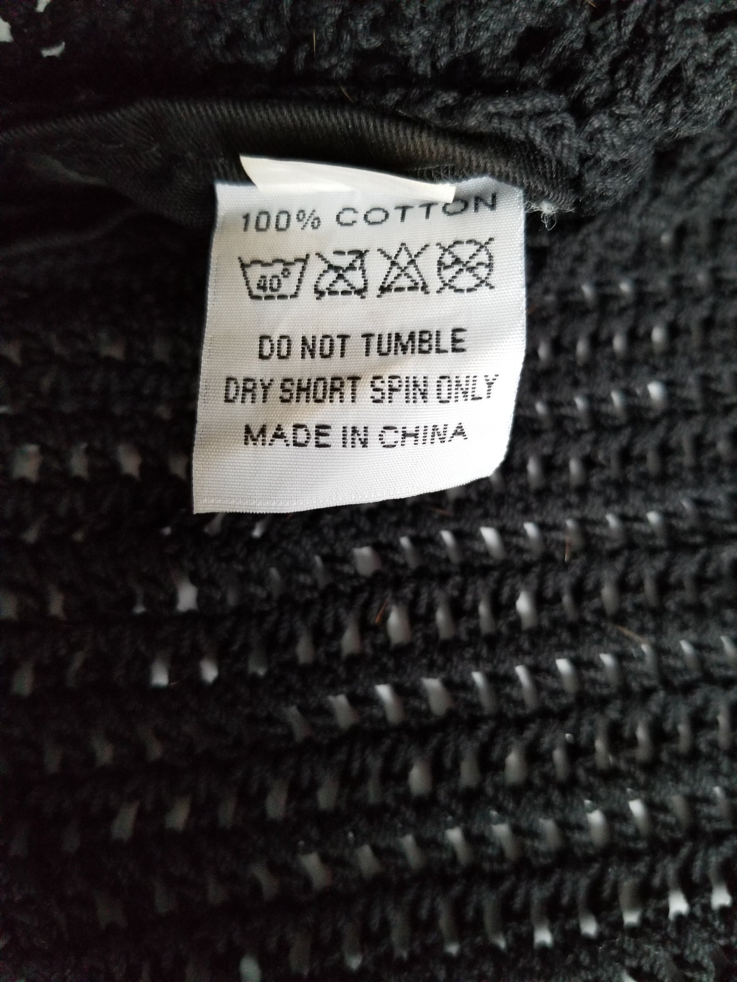 Black Scalloped Fly Bonnet with Silver and Grey Cording - Full