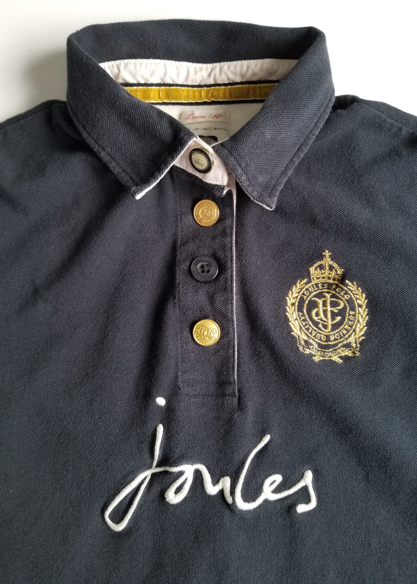 Joules Ascot Loose Fit Polo - Navy - Women's Size 6 (US)