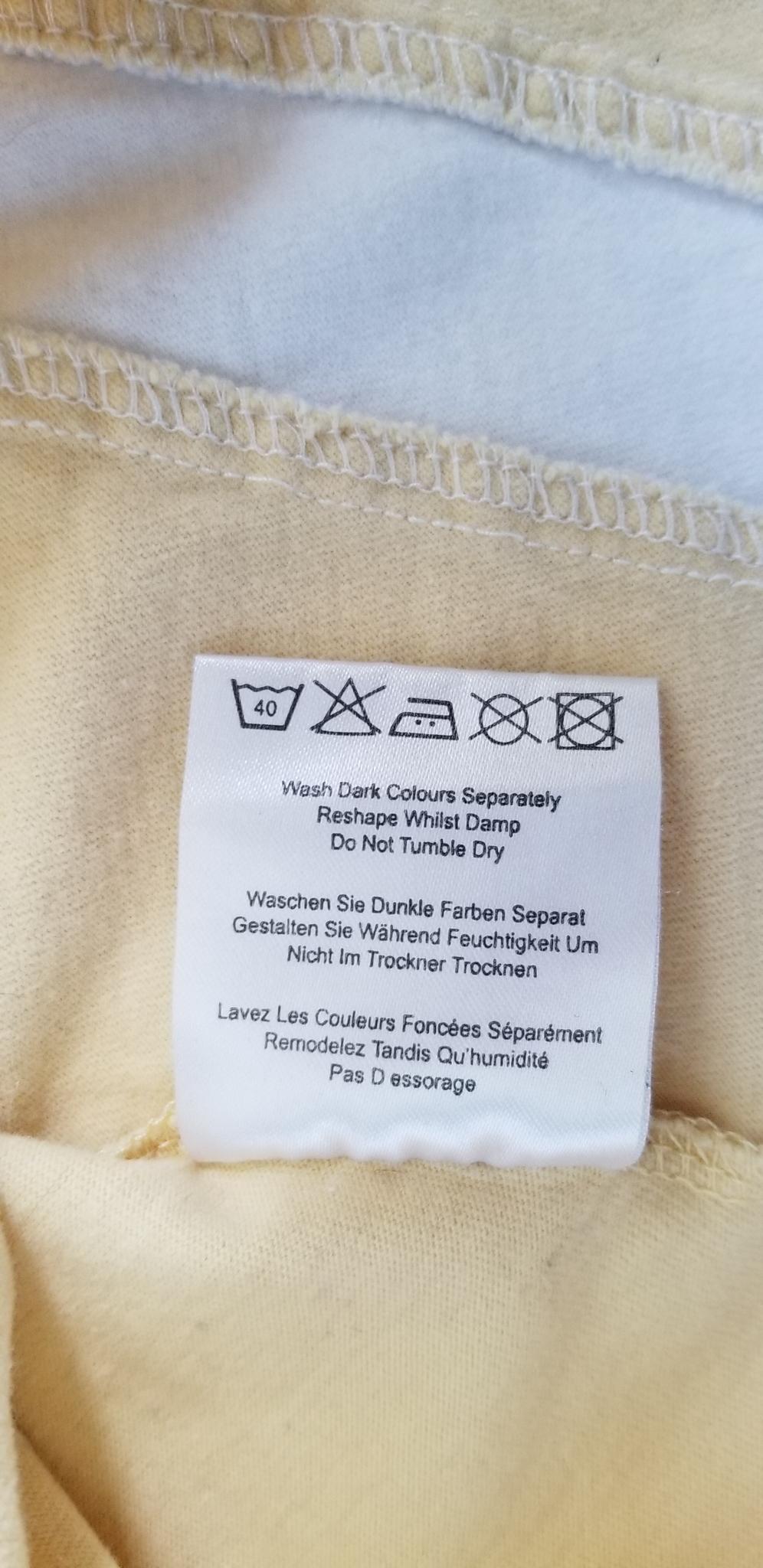 Joules Sportee Tee Shirt - Canary - Women's Size 10 (US)