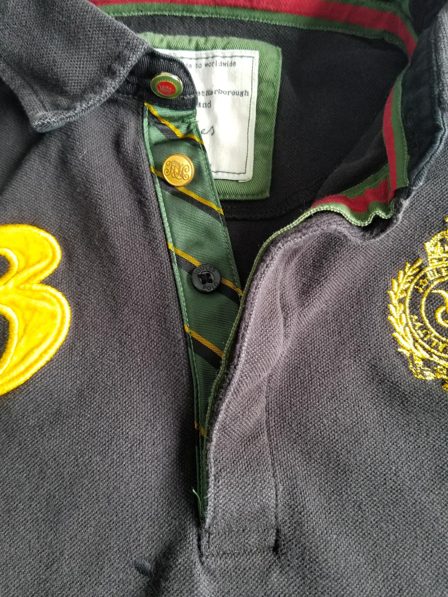 Joules Beaufort Triumph Polo - Black - Women's Size 6 (US)