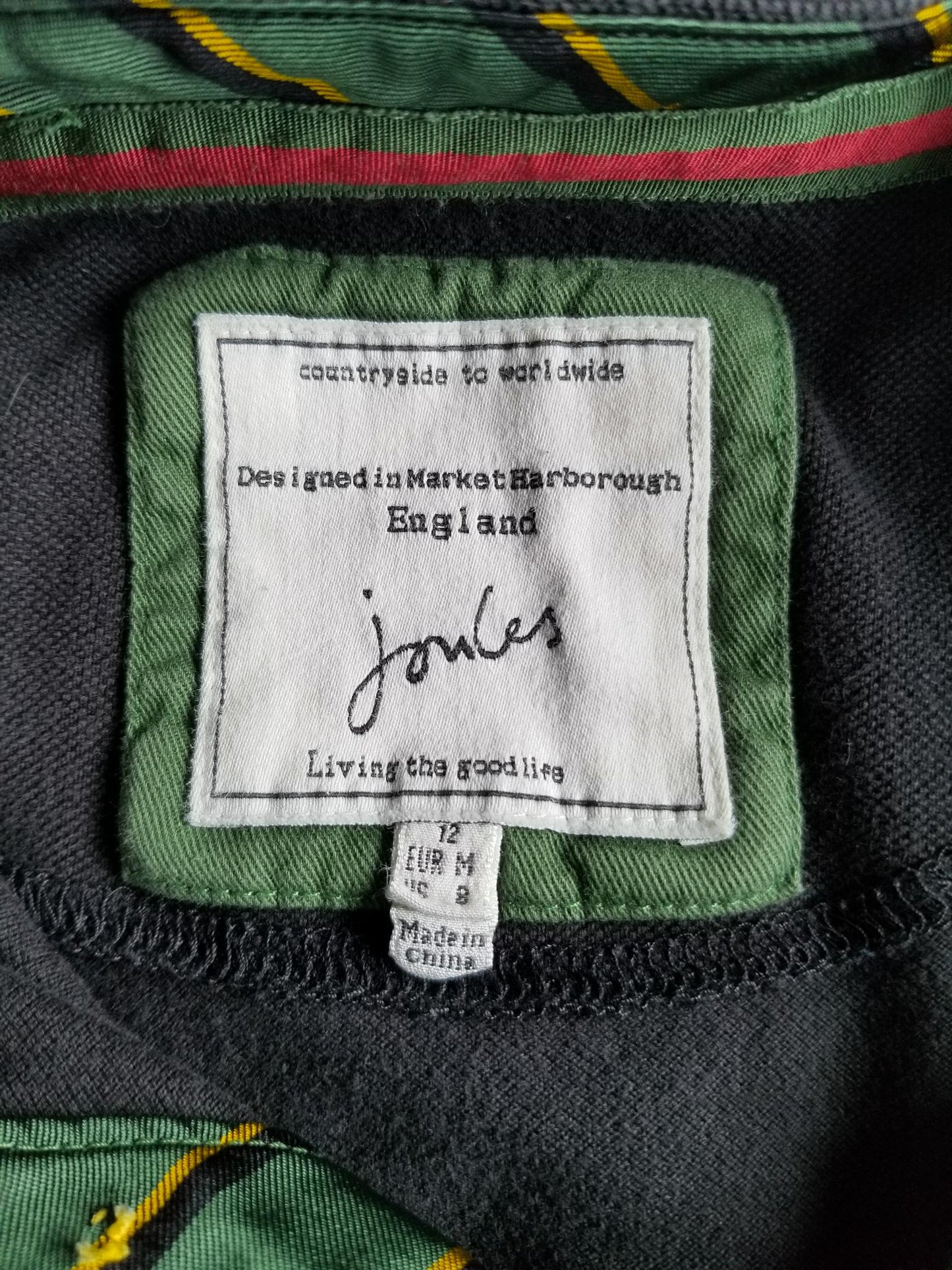 Joules Beaufort Triumph Polo - Black - Women's Size 6 (US)