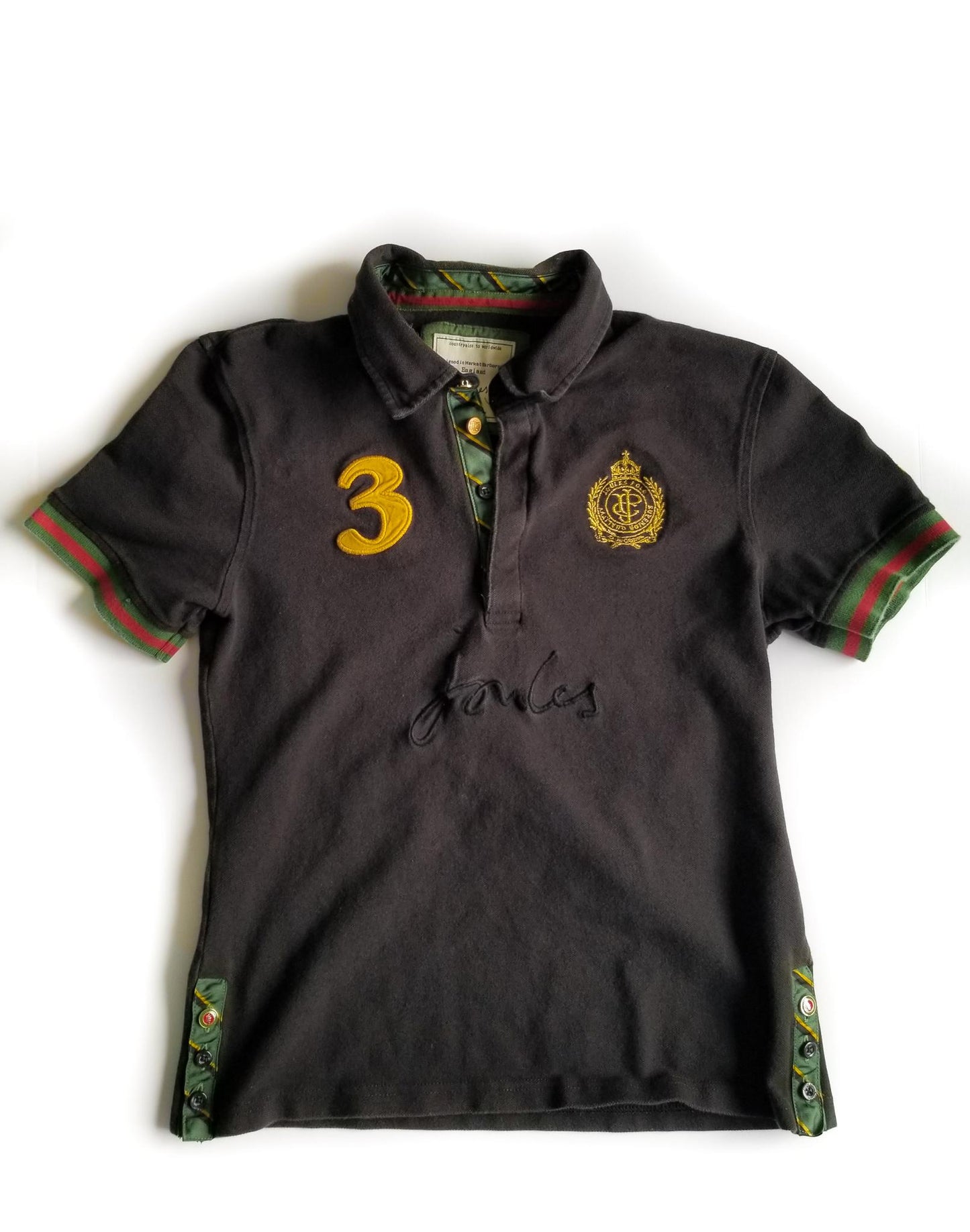 Joules Beaufort Triumph Polo - Black - Women's Size 6 (US)