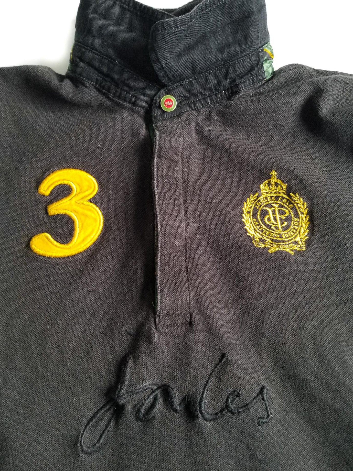 Joules Beaufort Triumph Polo - Black - Women's Size 6 (US)