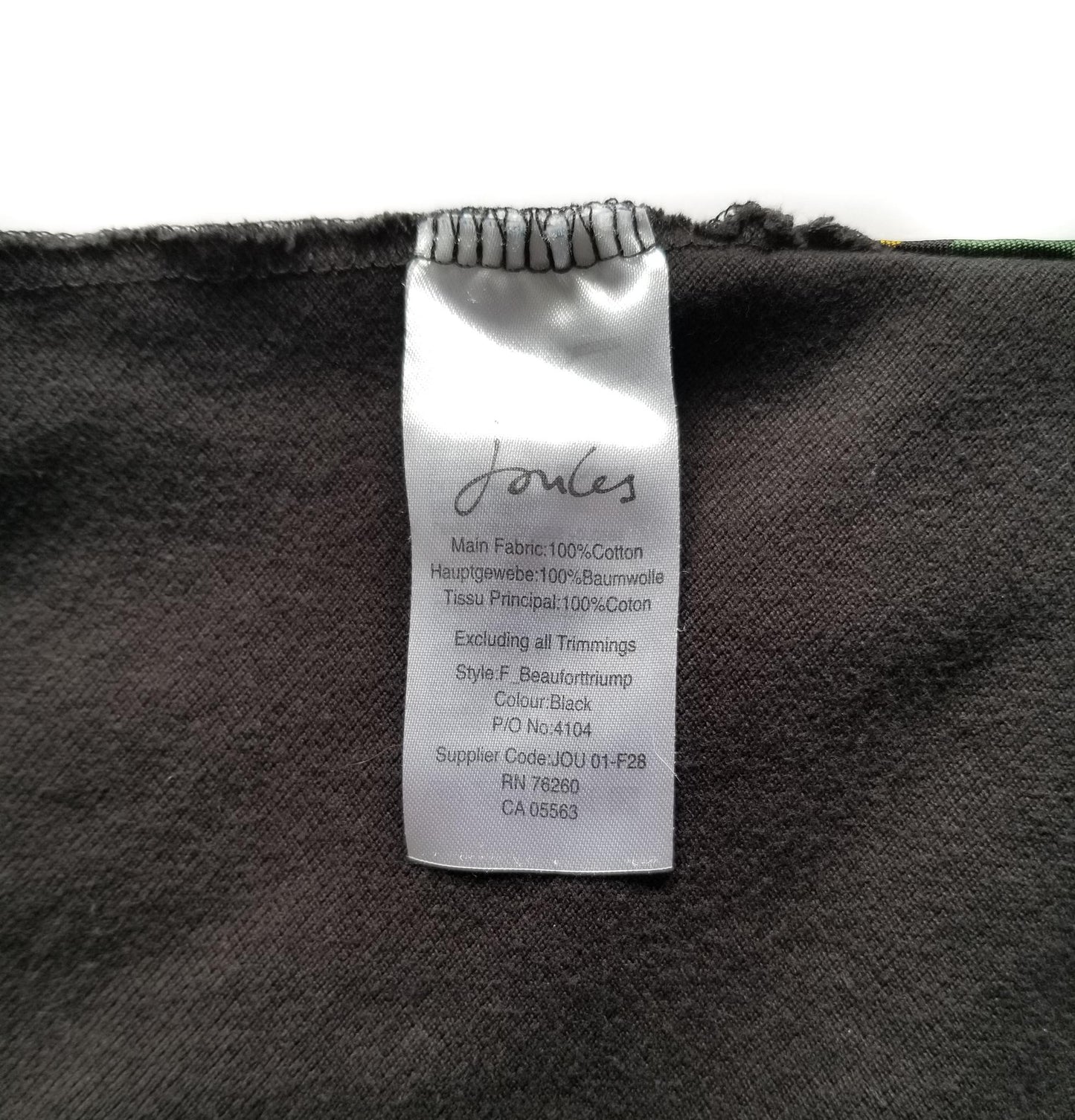 Joules Beaufort Triumph Polo - Black - Women's Size 6 (US)