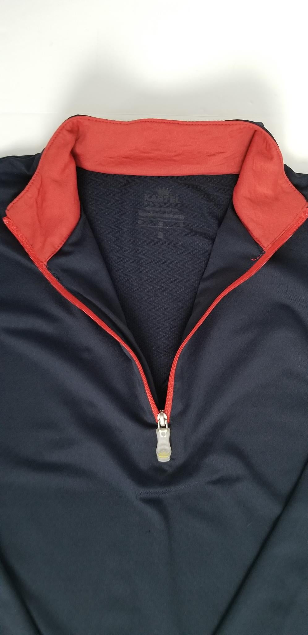 Kastel Denmark Quarter Zip Sun Shirt - Navy - Women's Small