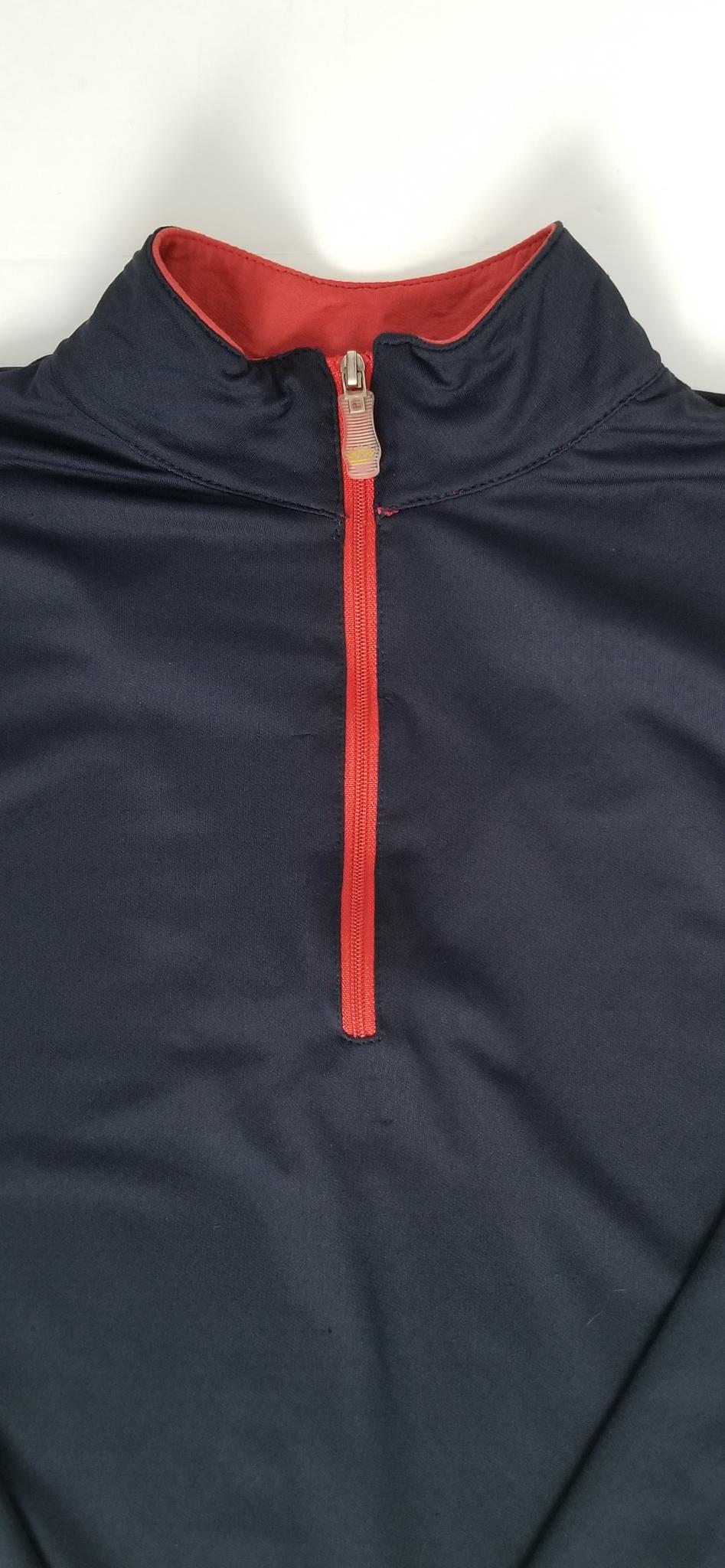 Kastel Denmark Quarter Zip Sun Shirt - Navy - Women's Small