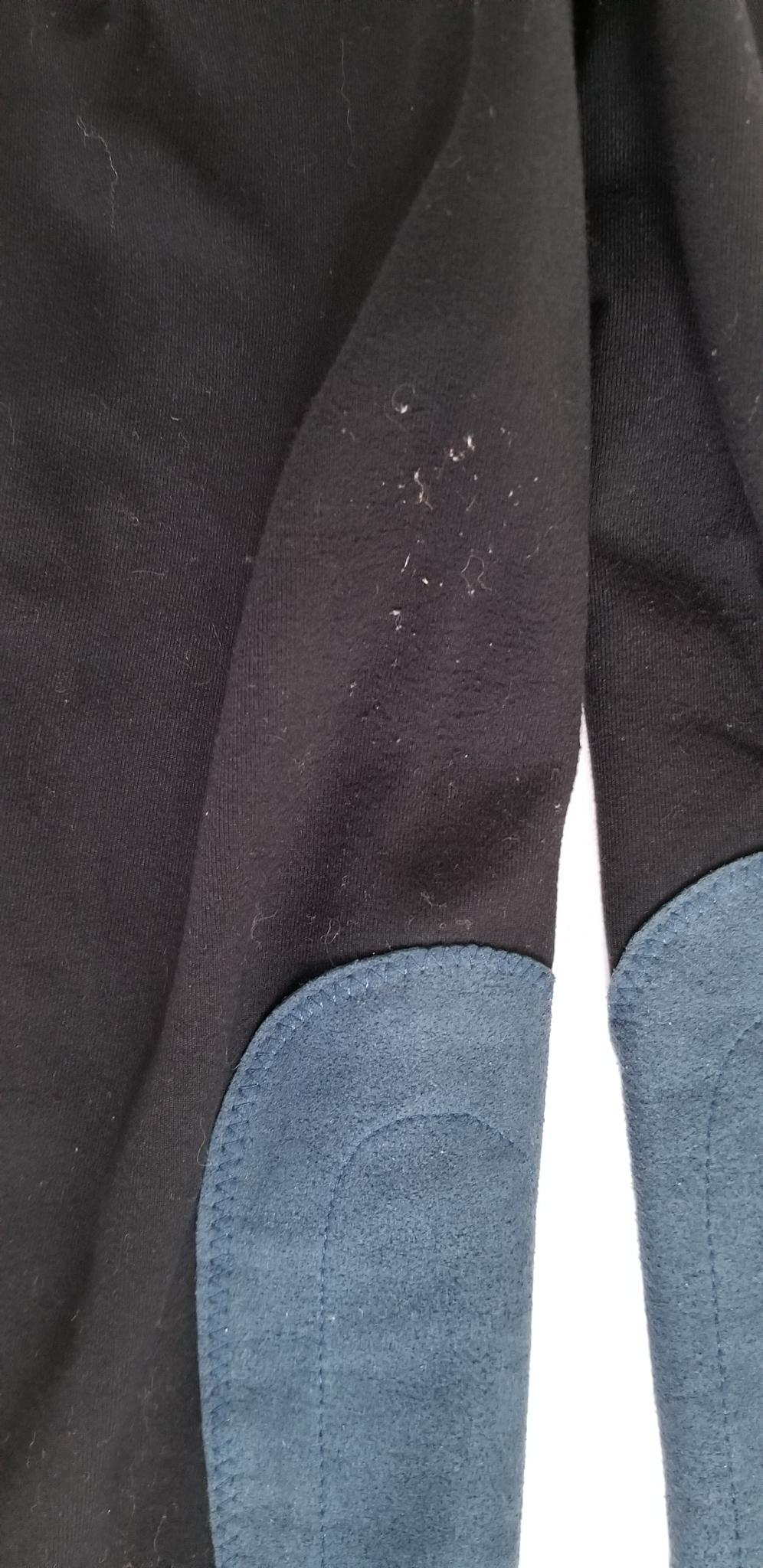 Kerrits Performance Knee Patch Tights - Blue/Black - Youth XL