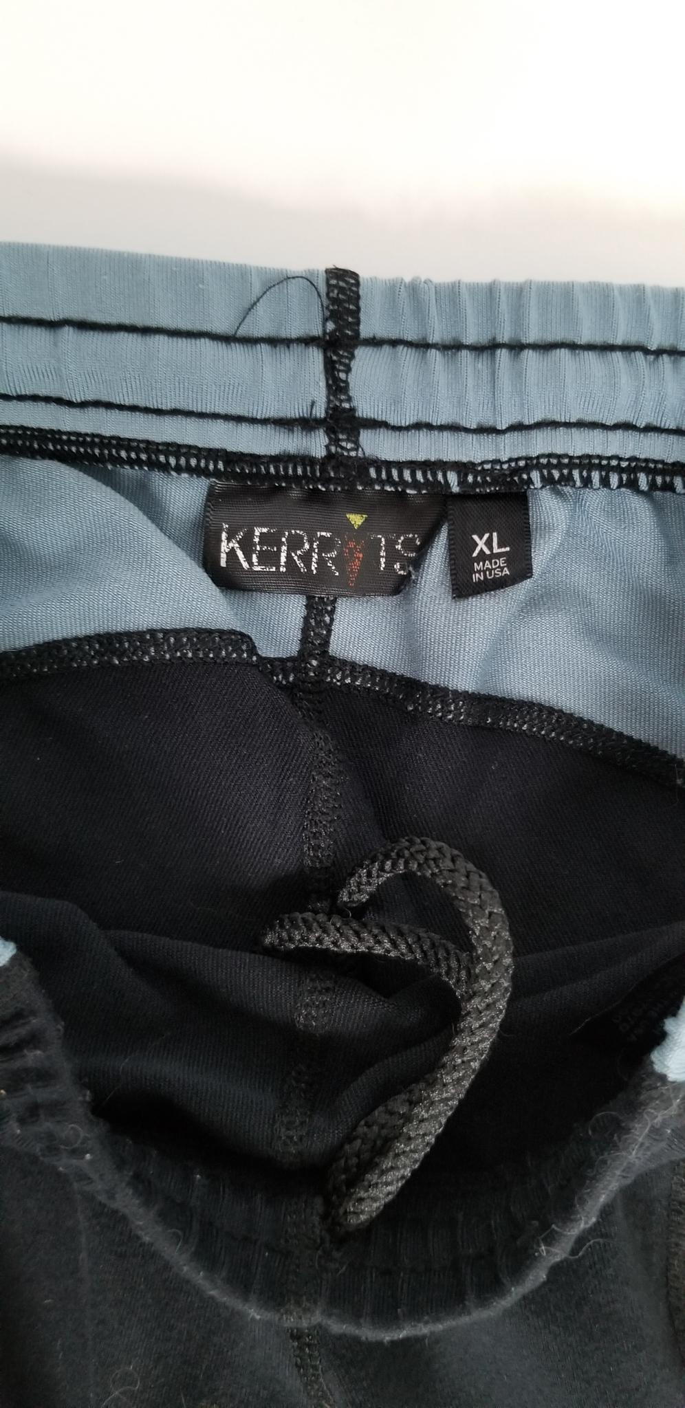 Kerrits Performance Knee Patch Tights - Blue/Black - Youth XL