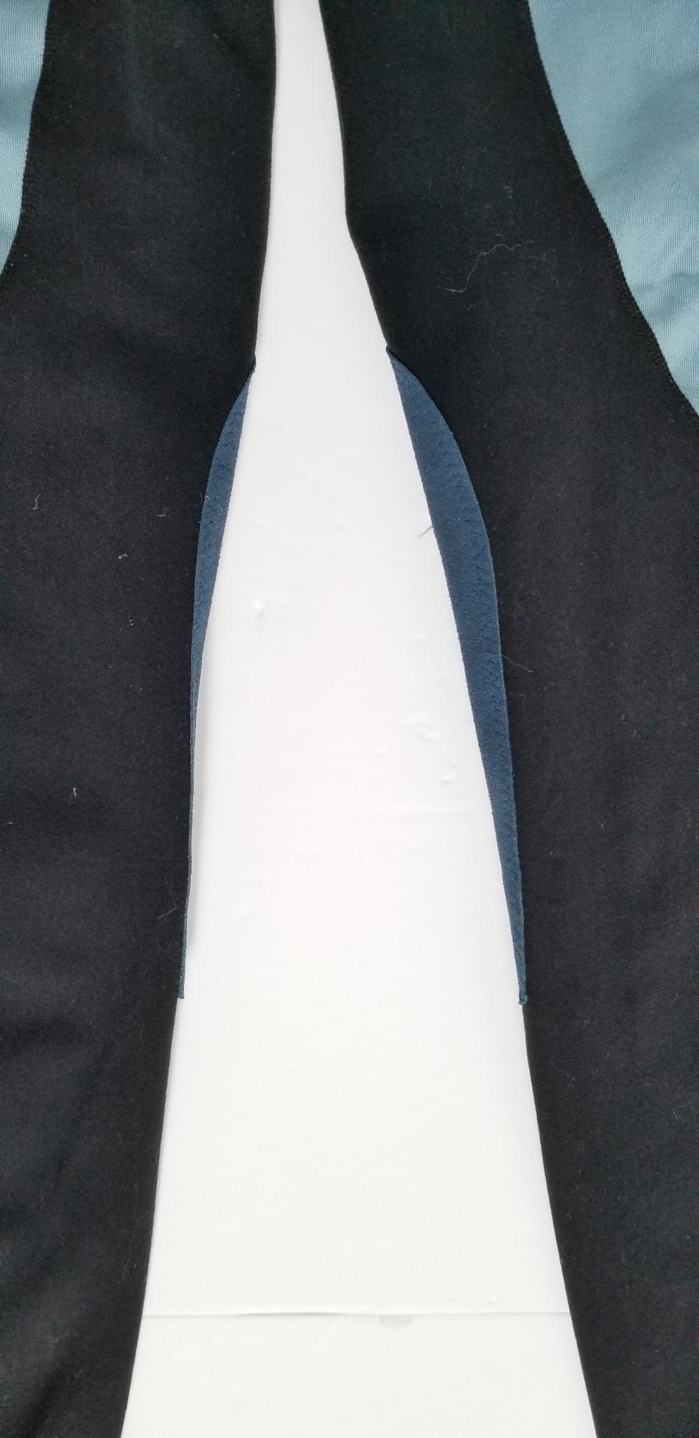 Kerrits Performance Knee Patch Tights - Blue/Black - Youth XL