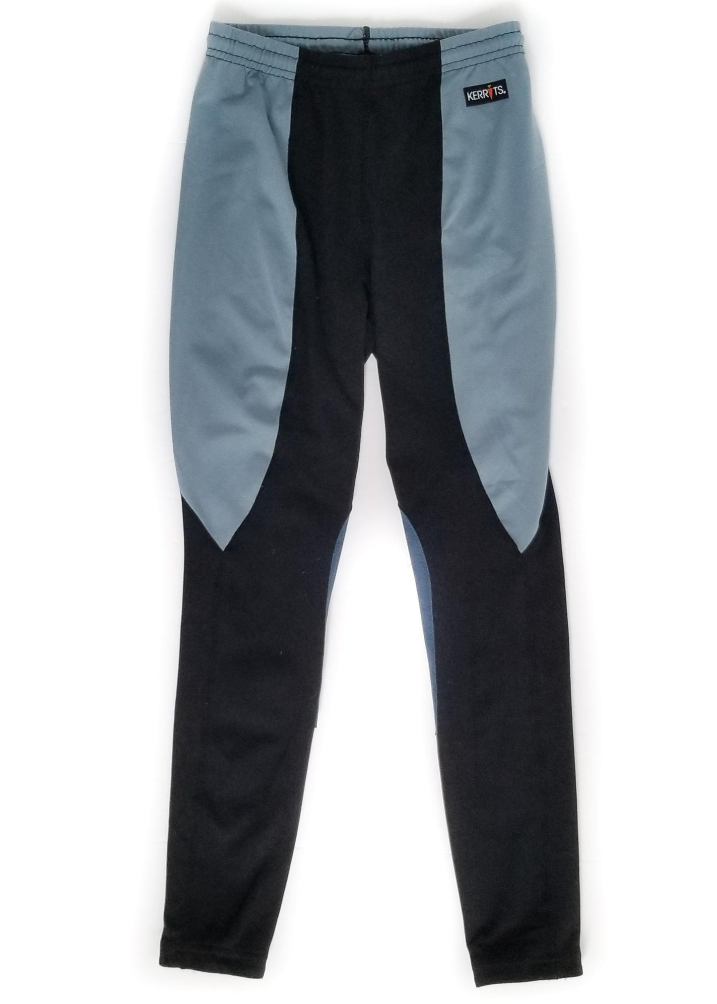 Kerrits Performance Knee Patch Tights - Blue/Black - Youth XL