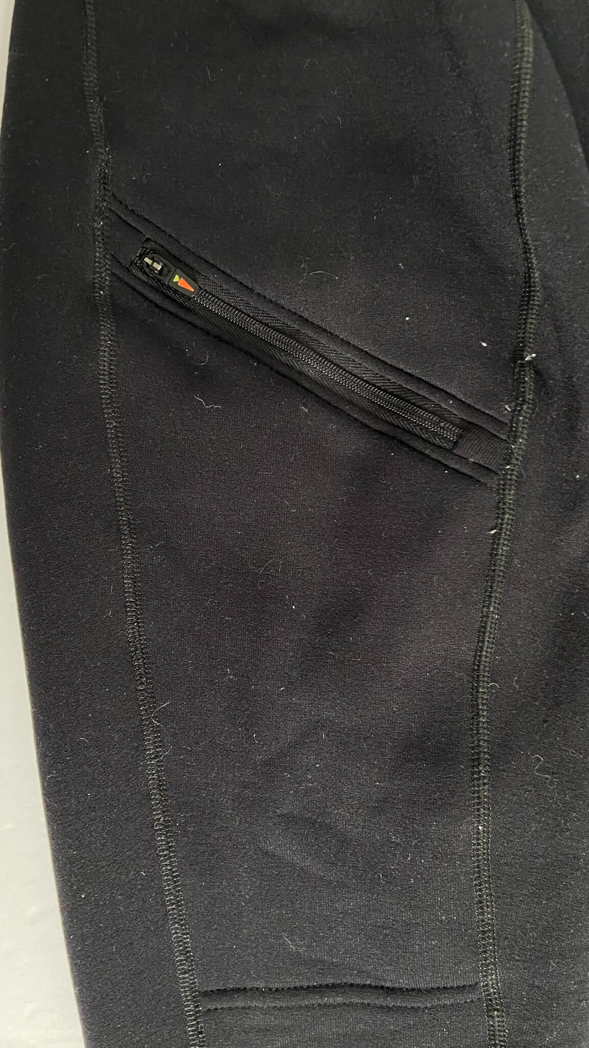 Kerrits Power Stretch Knee Patch Pocket Tight (Winter) - Black - Women's Medium