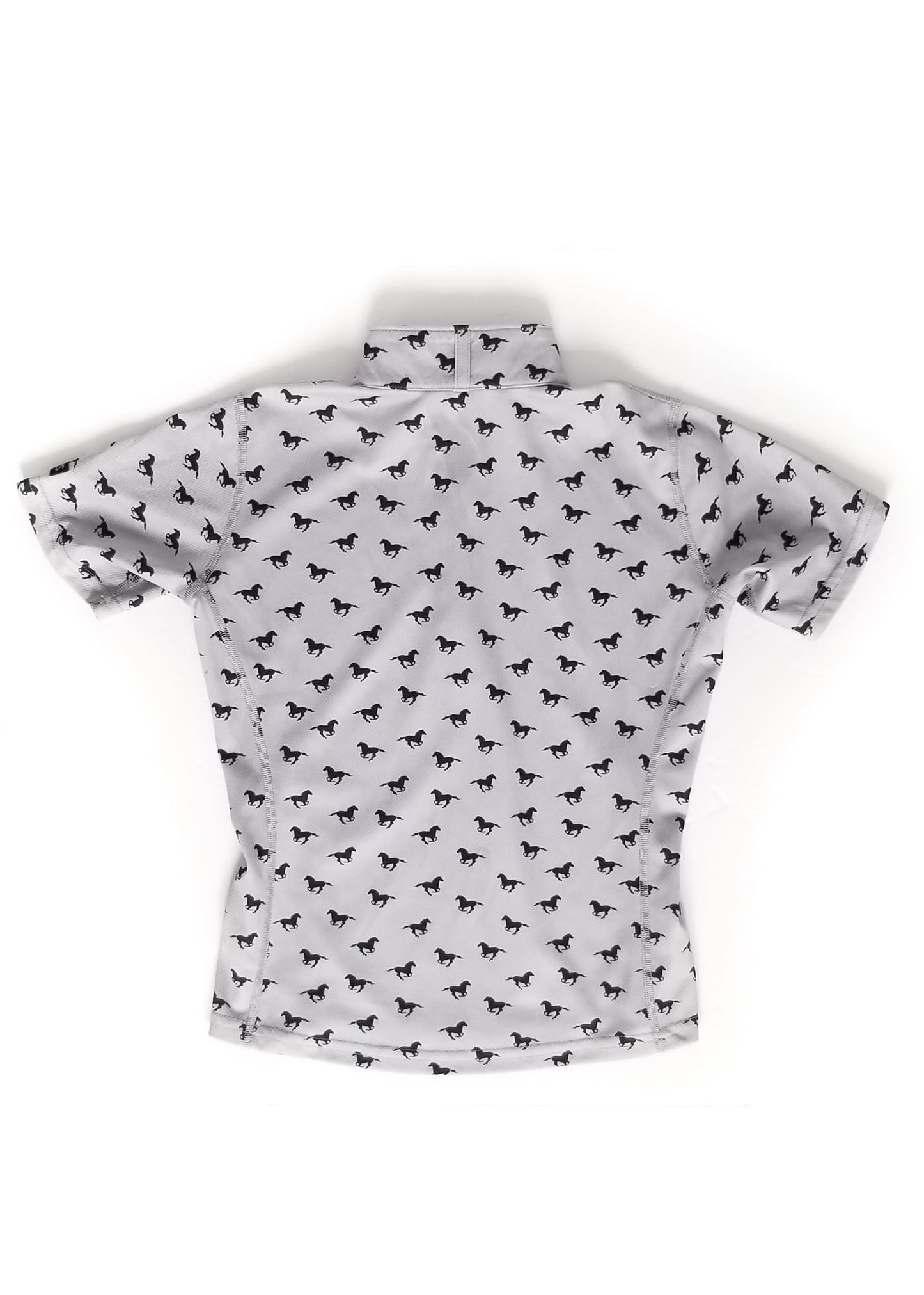 Kerrits Kids Ice Fil Short Sleeve Top - Grey - Youth Medium