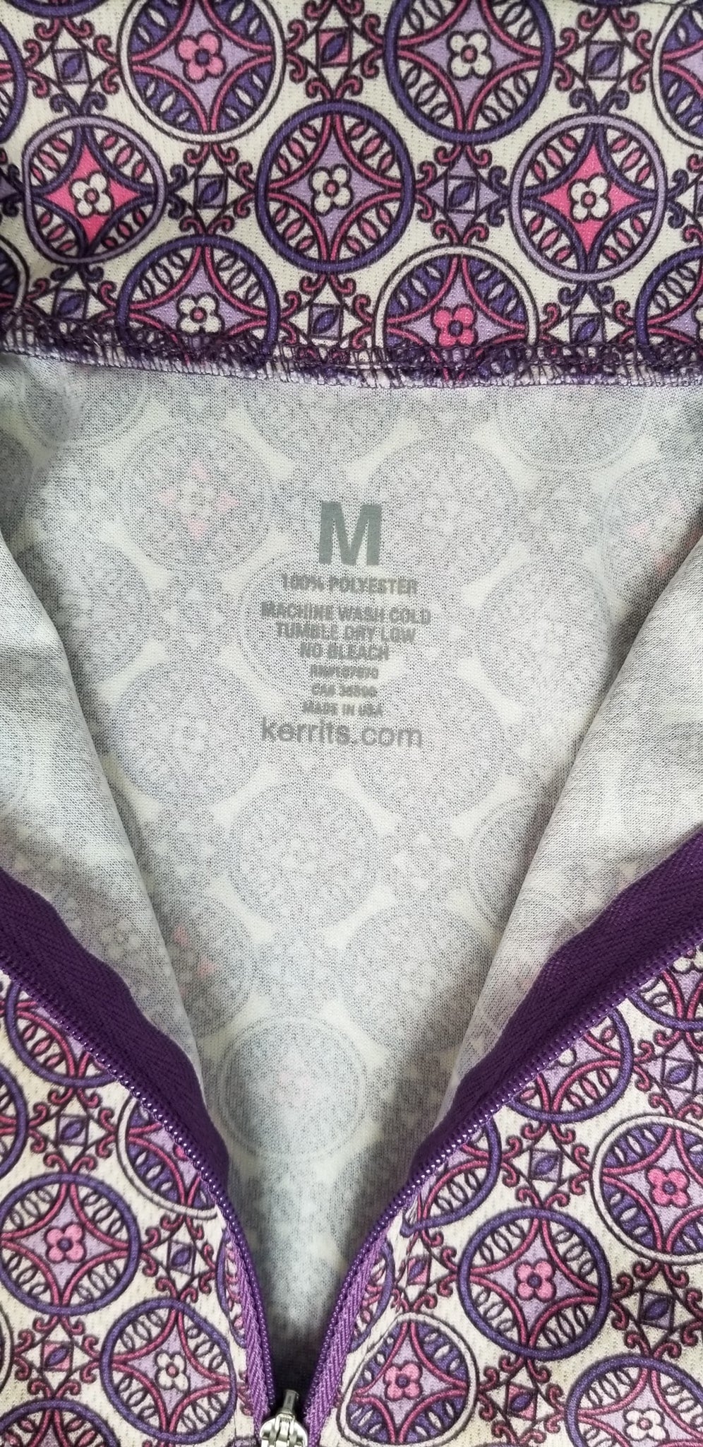Kerrits Kids Ice Fil Short Sleeve Top - Purple - Youth Medium