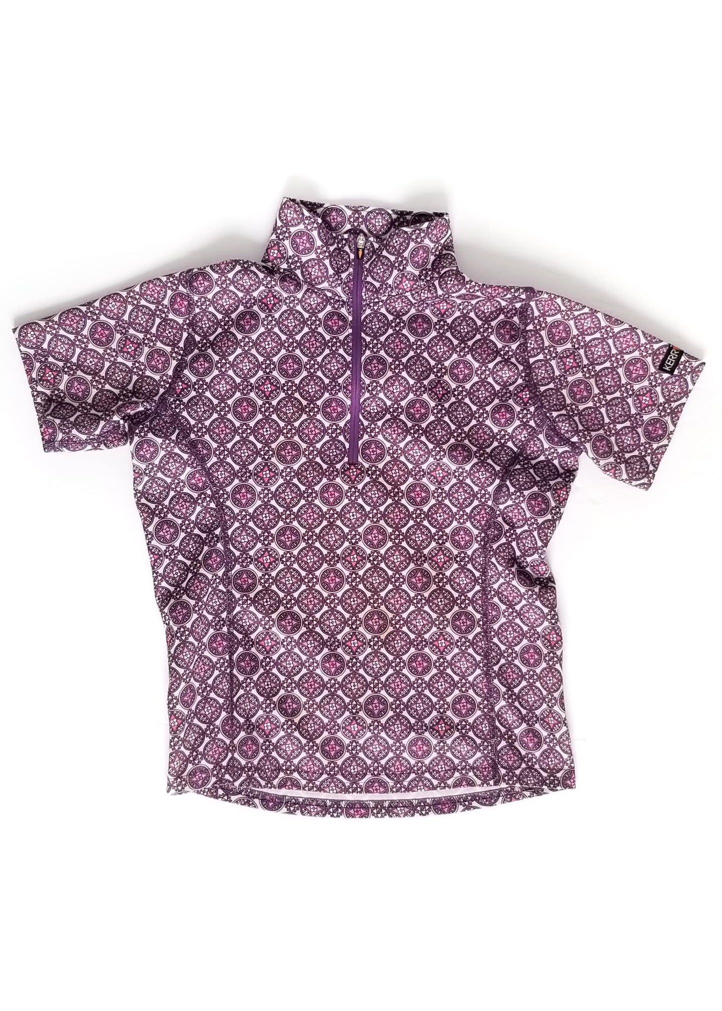 Kerrits Kids Ice Fil Short Sleeve Top - Purple - Youth Medium