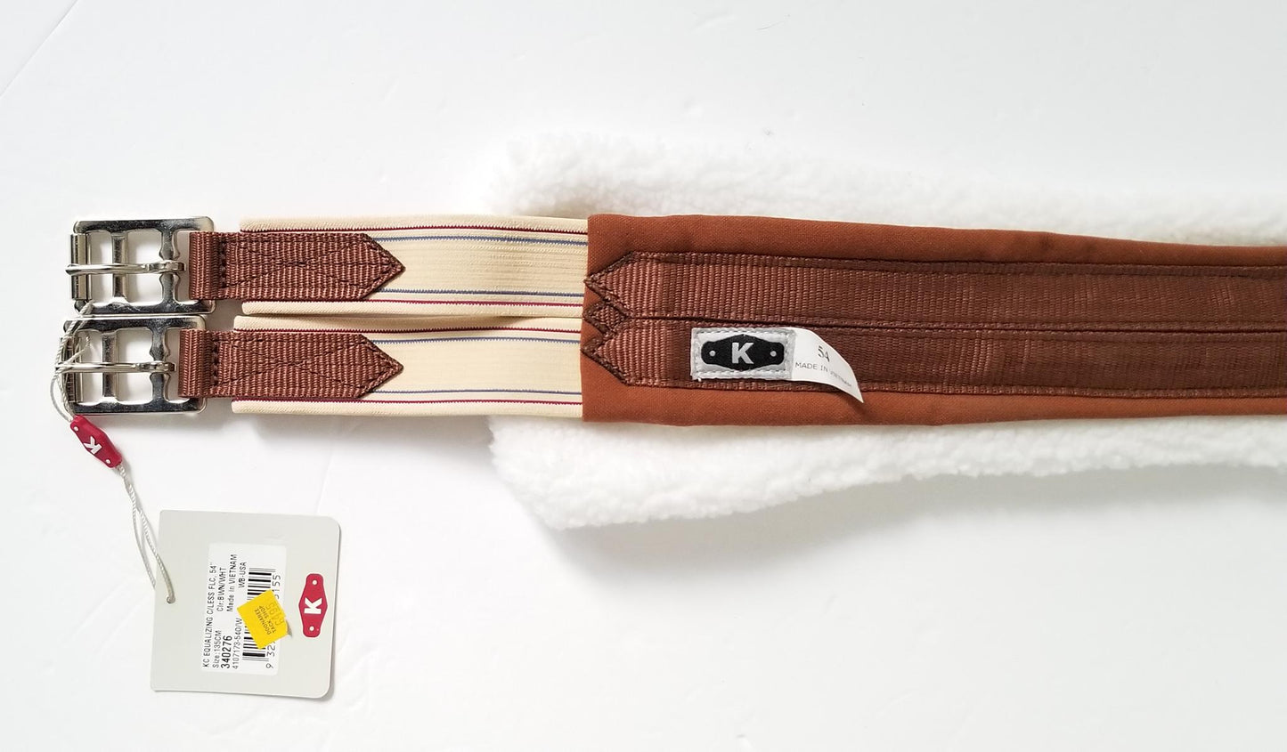 Kincade Equalizing Chafeless Girth - Brown - 135cm/54"