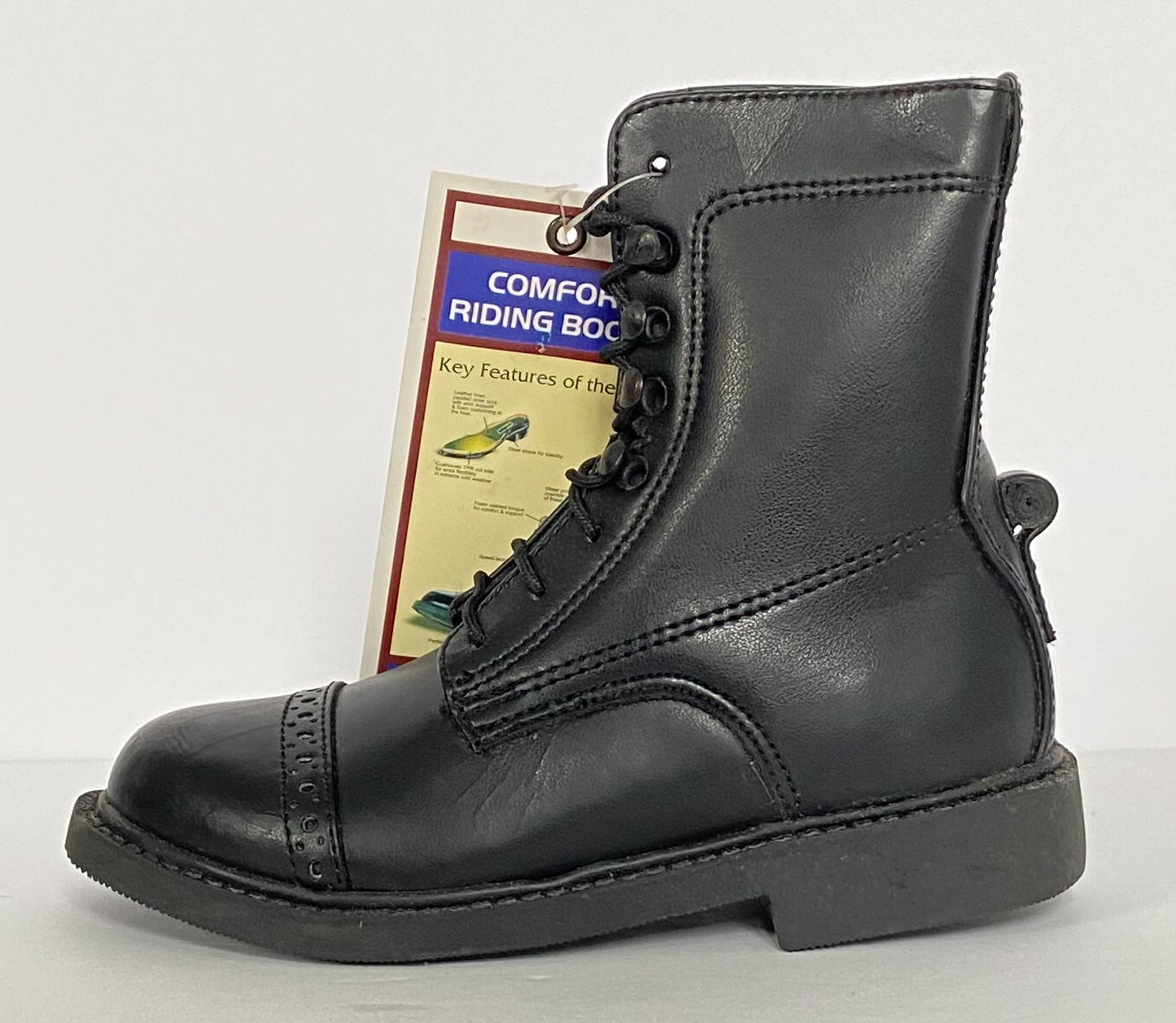 Comfort Riding Boots Paddock Boots - Black - Youth 11