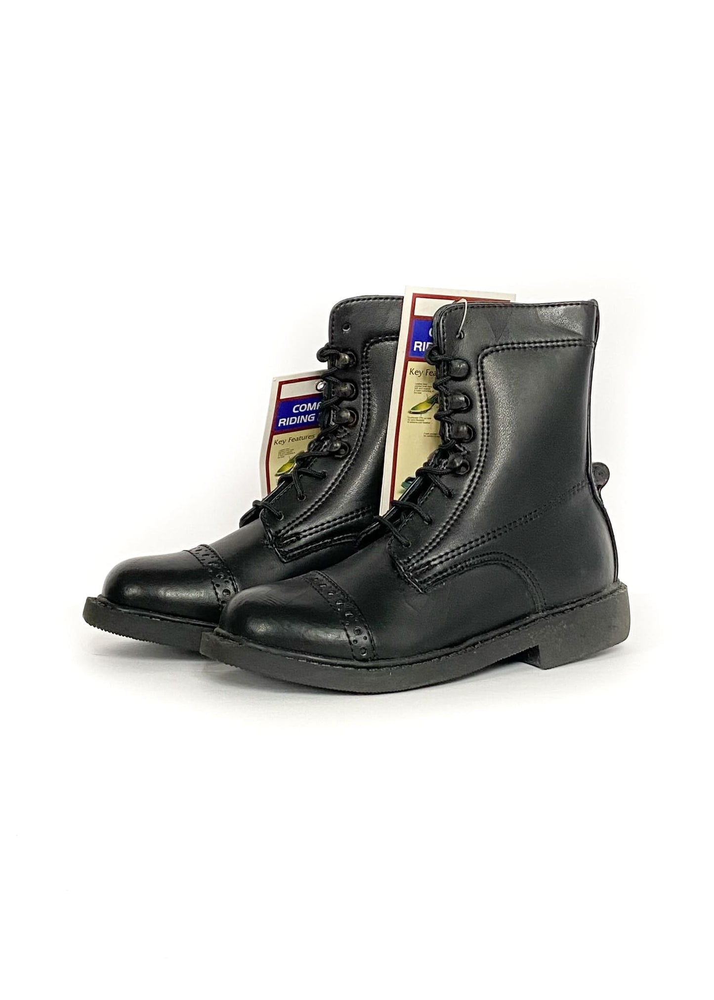 Comfort Riding Boots Paddock Boots - Black - Youth 11