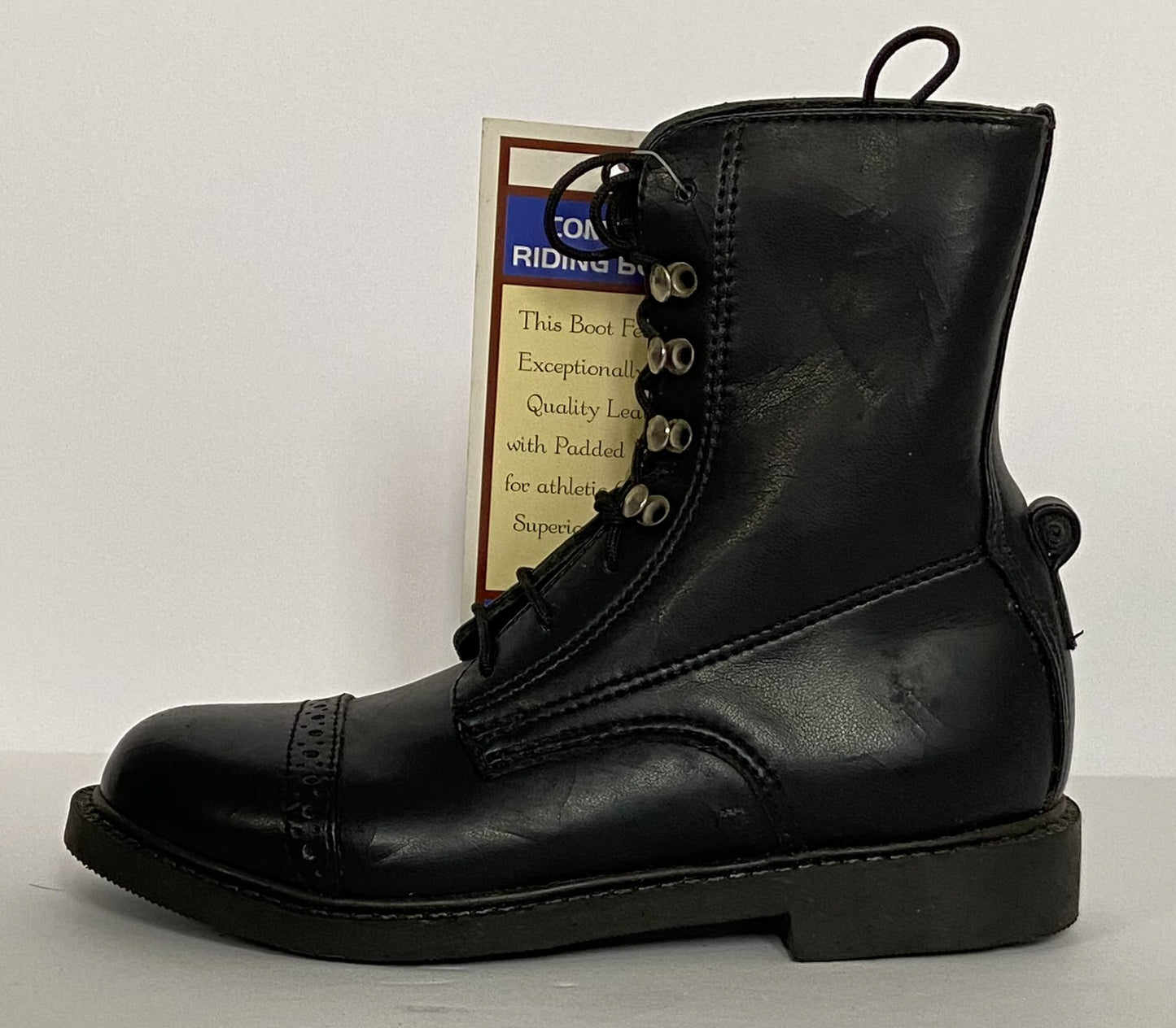 Comfort Riding Boots Paddock Boots - Black - Youth 13