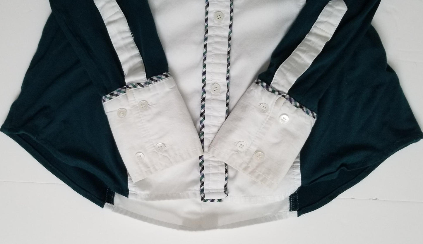 Le Fash Open Placket Classics Show Shirt - Hunter Green - Women's Small