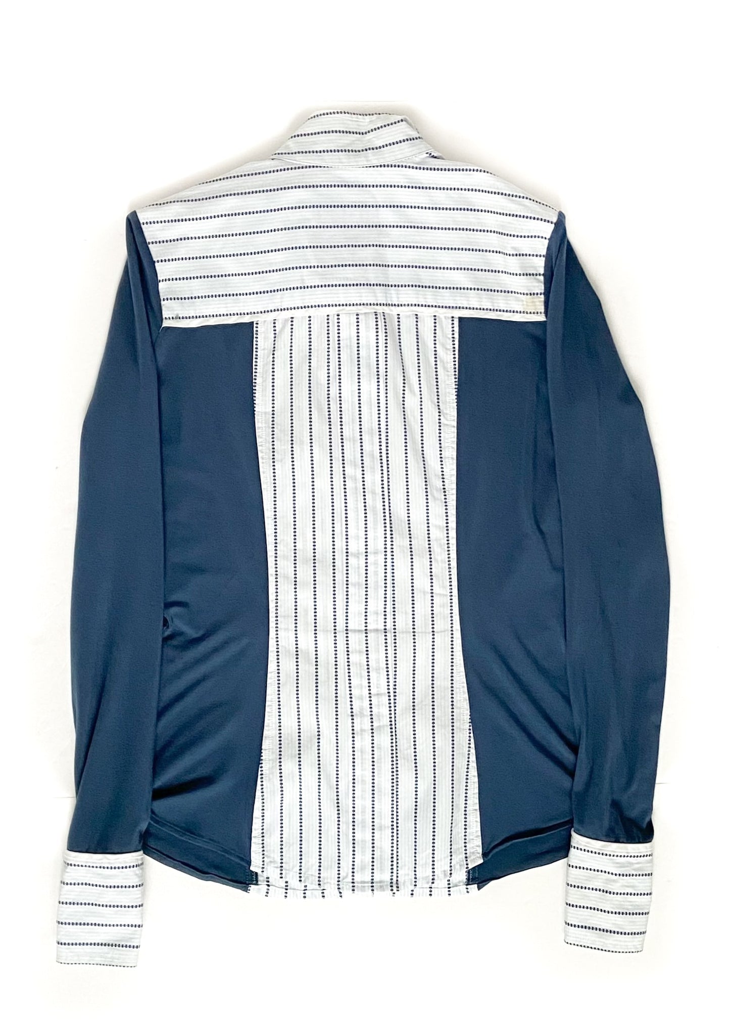 Le Fash Open Placket Classics Show Shirt - Blue - Women's Small