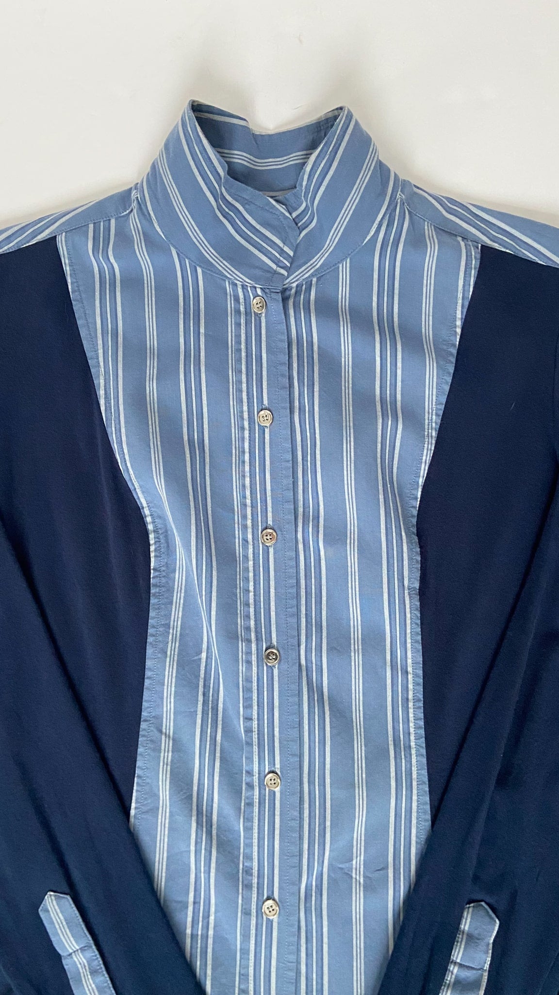 Le Fash Open Placket Classics Show Shirt - Navy - Women's Medium