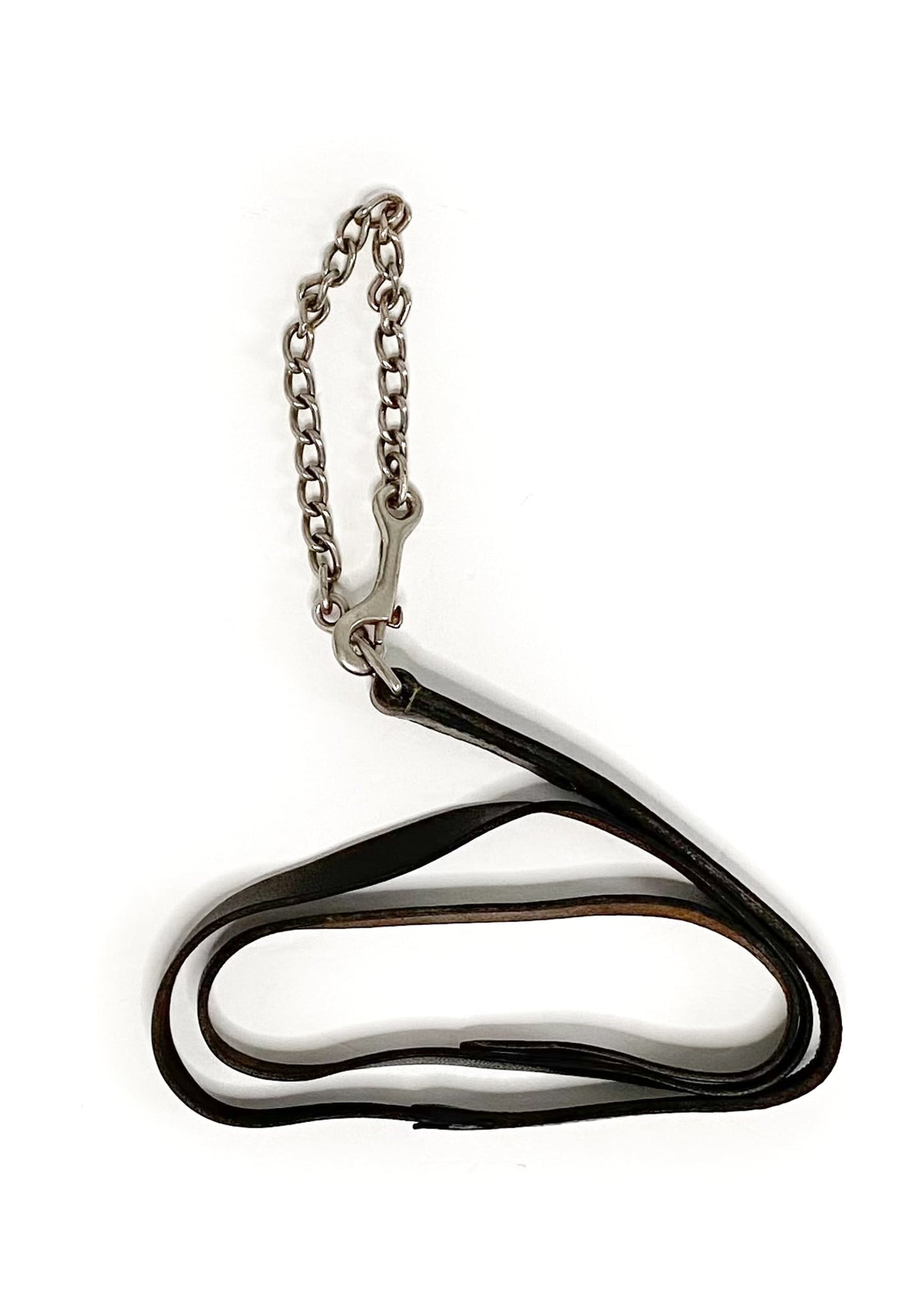 Leather Lead Shank - Brown - 6"