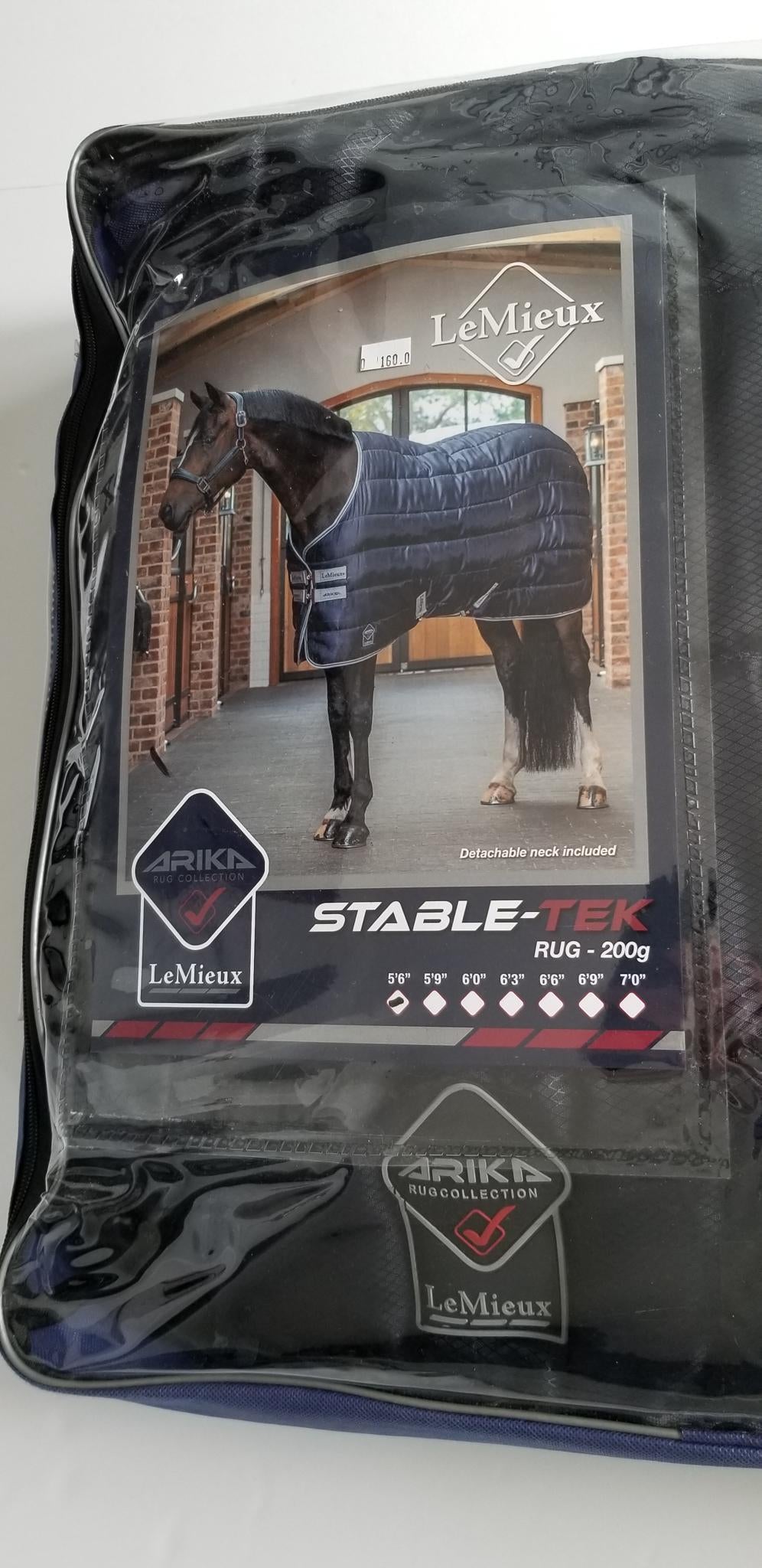 Lemieux Arika Stable-Tek Rug (200g) - Navy - 66"