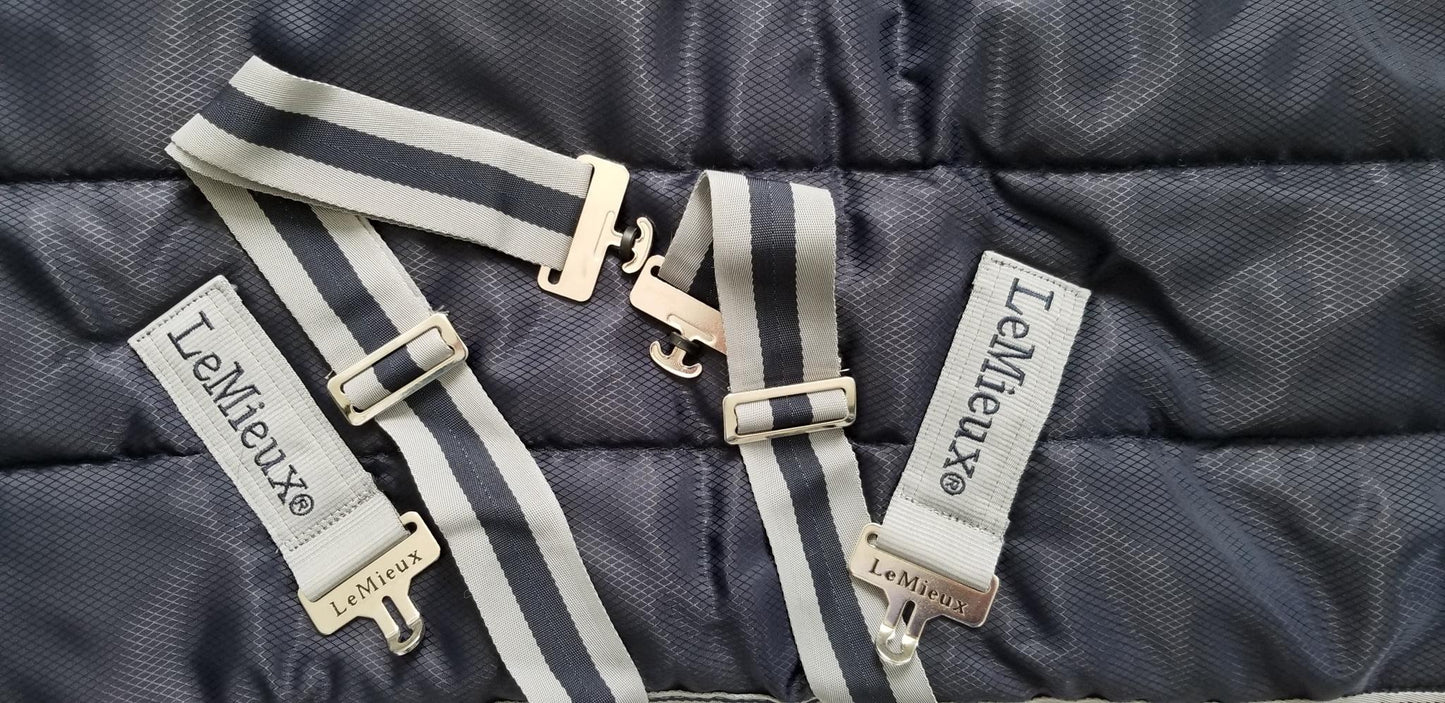 Lemieux Arika Stable-Tek Rug (200g) - Navy - 66"