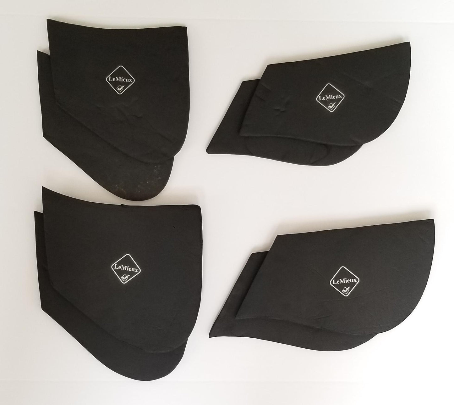 LeMieux Pro-Sorb Plain Shimmable Half Pad - Black - Large