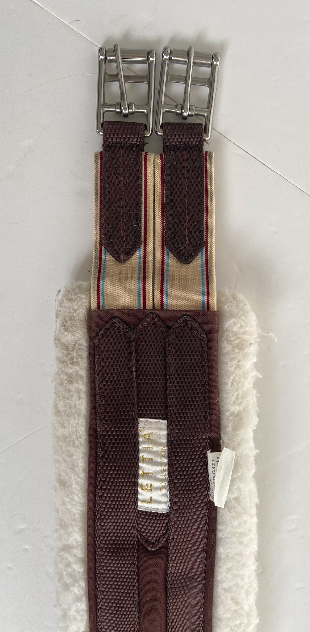 Lettia CoolMax Fleece Girth - Brown - 42"
