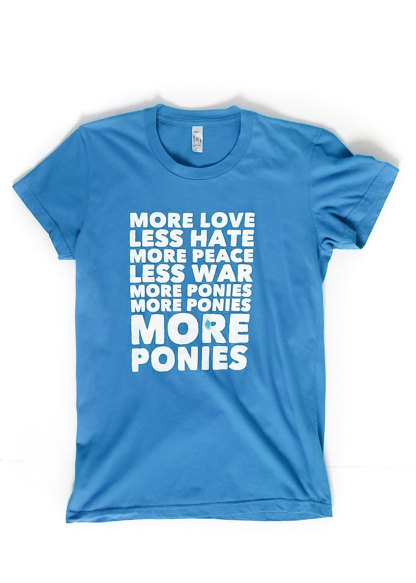 My Barn Child Graphic T Shirt - Blue - Women's Small/Medium