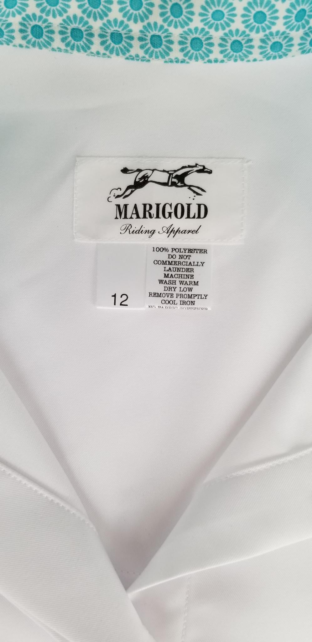 Marigold Snap Collar Show Shirt - White - Women's 12