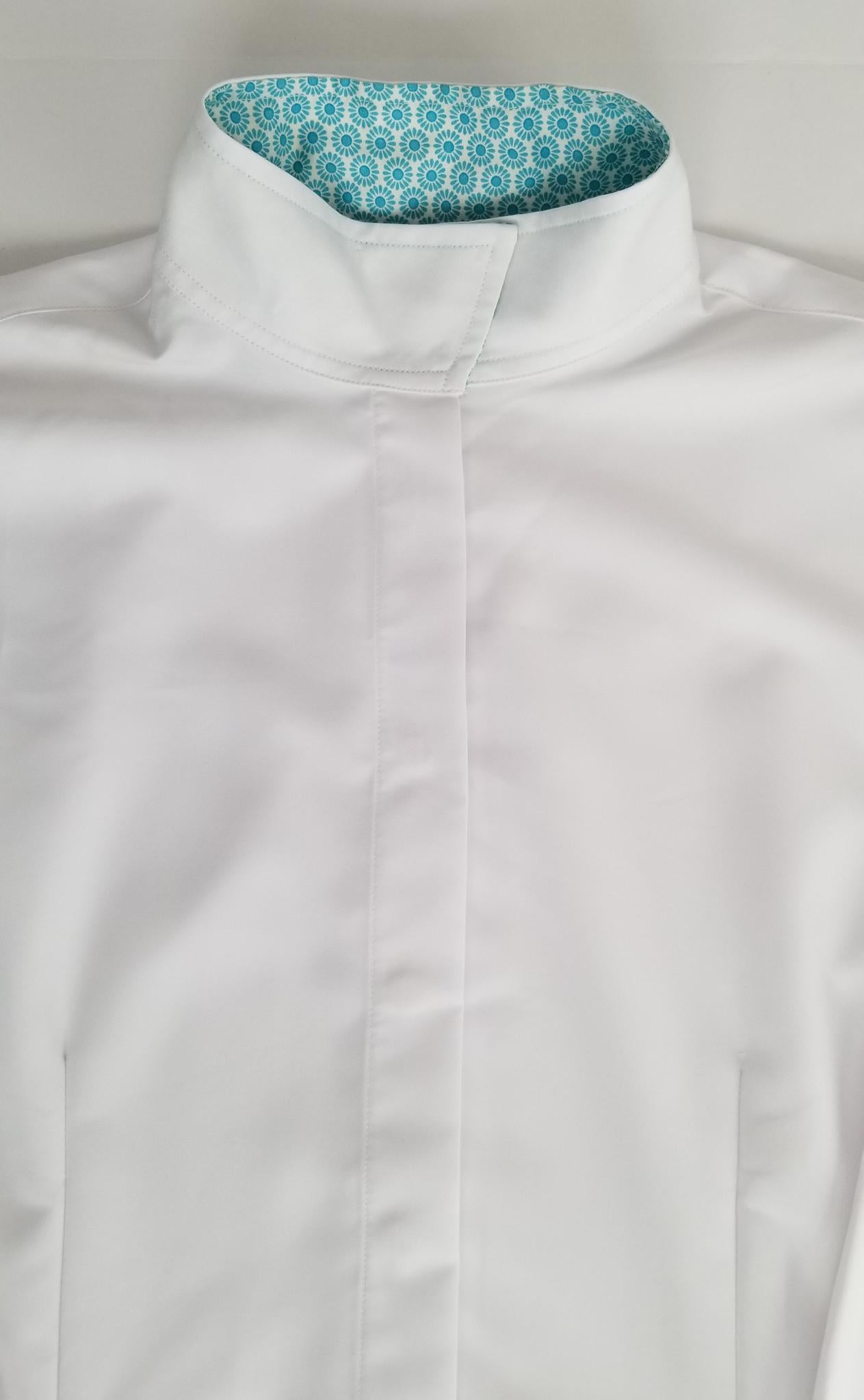 Marigold Snap Collar Show Shirt - White - Women's 12