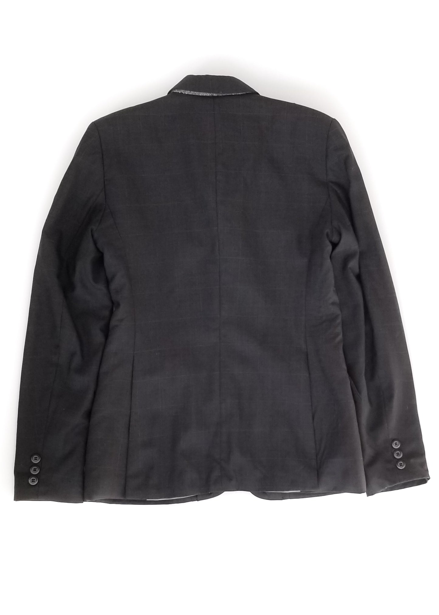 Marigold Wool Show Jacket - Dark Grey Windowpane - 14T