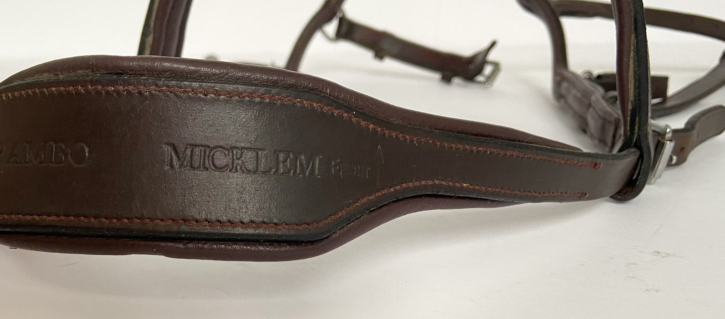 Rambo Micklem Competition Bridle - Brown - Oversized
