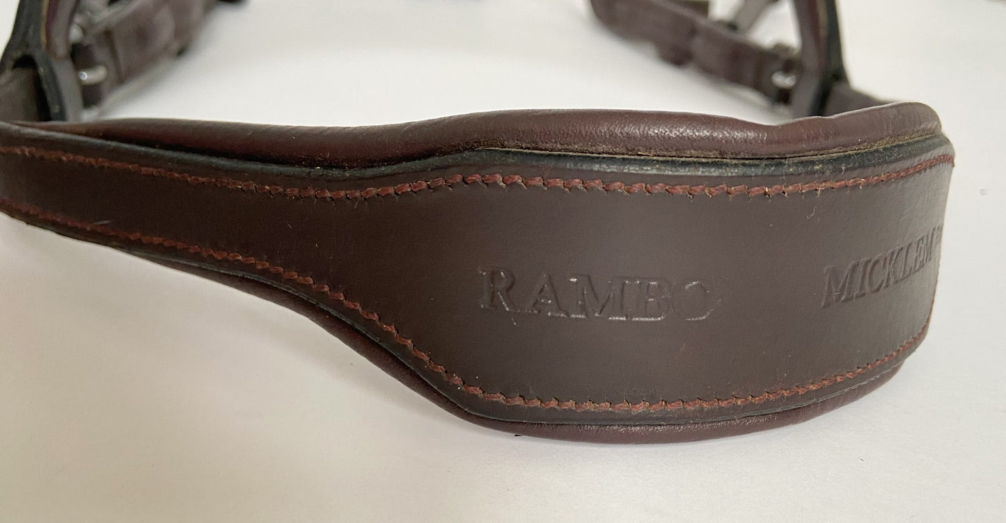 Rambo Micklem Competition Bridle - Brown - Oversized